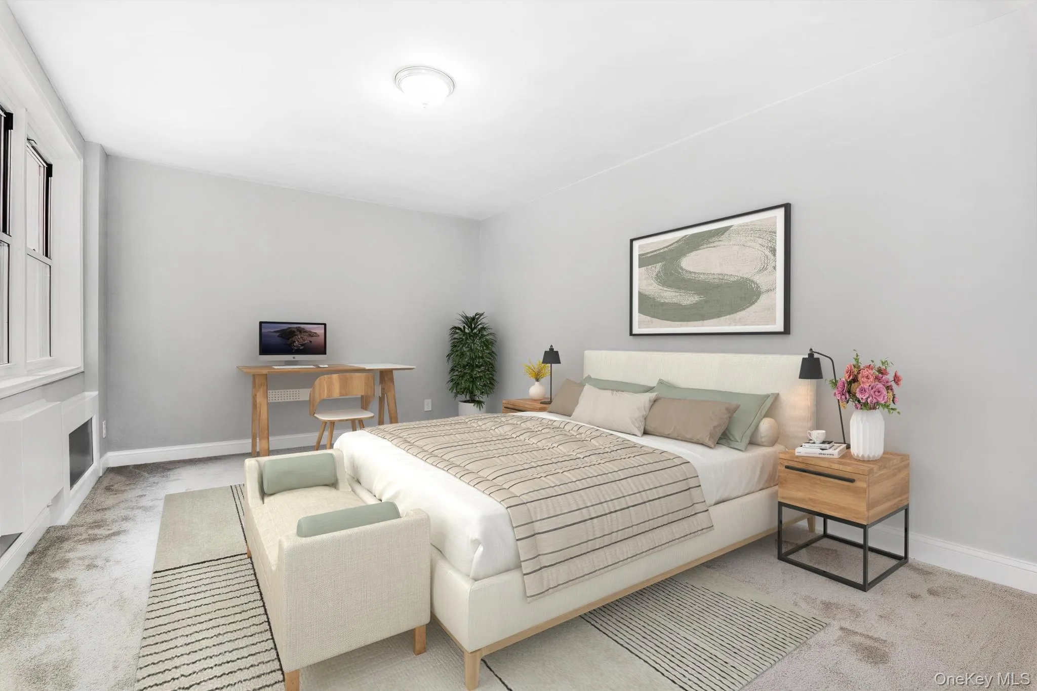 First bedroom is virtually staged First bedroom is virtually staged