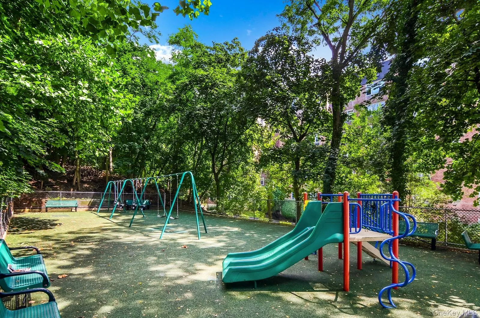 View of community jungle gym View of community jungle gym