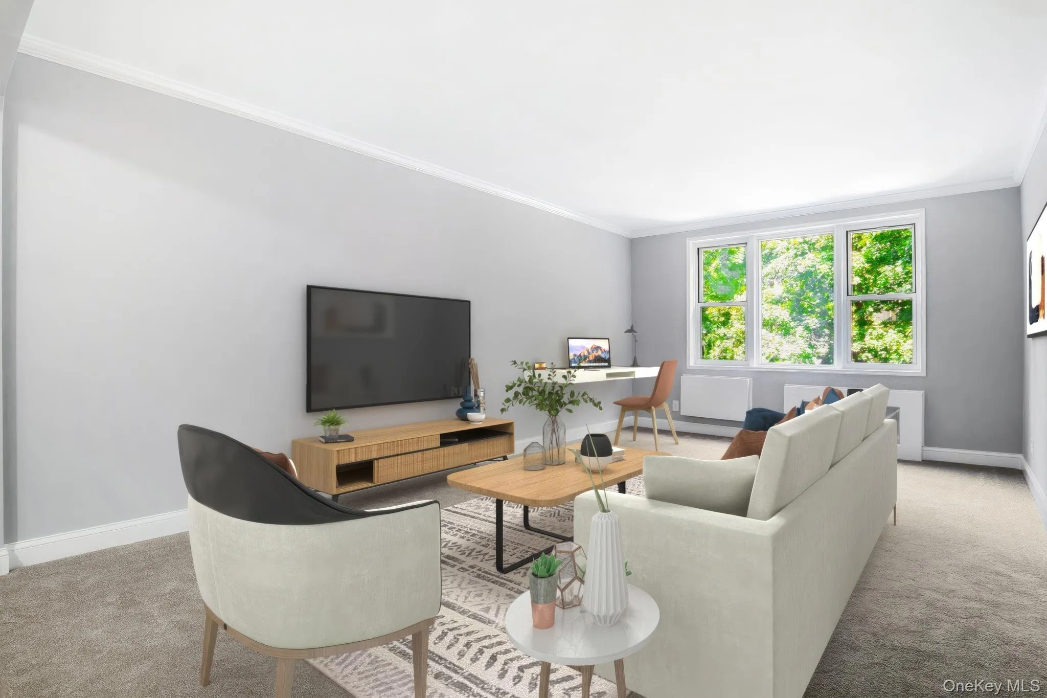 Living room is virtually staged Living room is virtually staged