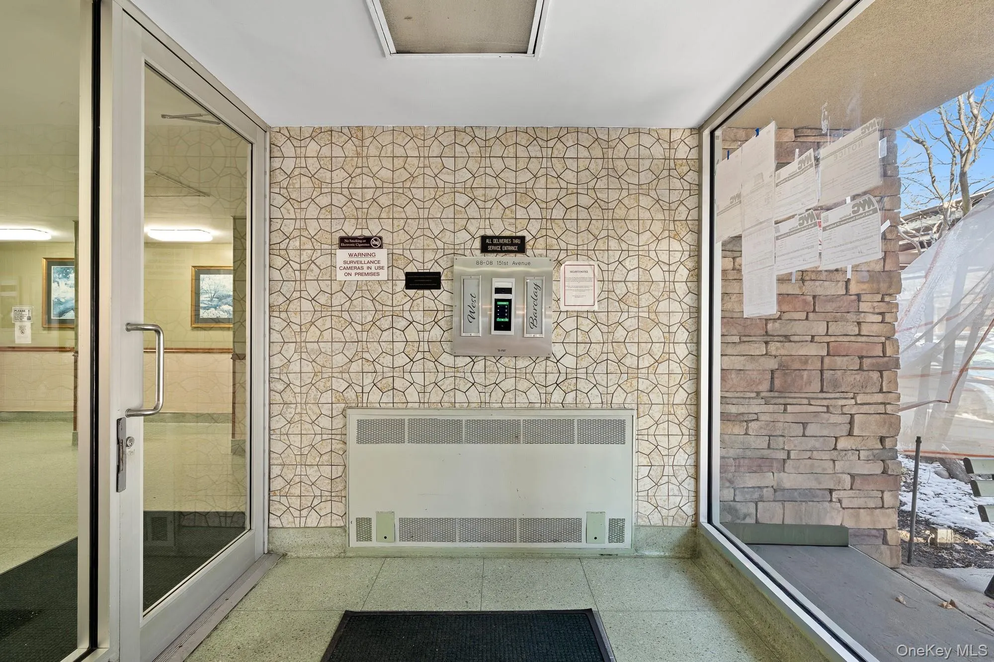 Lobby w camera intercom system Lobby w camera intercom system