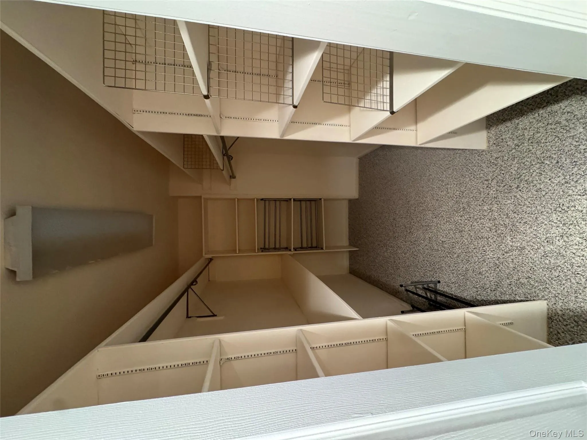 Spacious closet featuring light carpet Spacious closet featuring light carpet