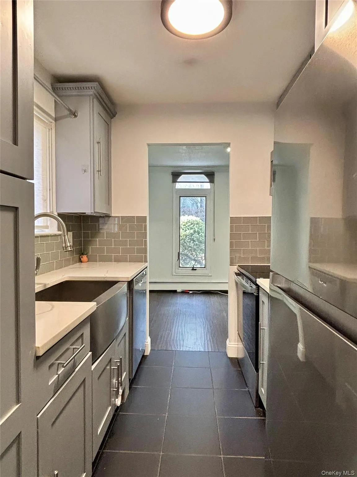 Kitchen with stainless steel appliances Kitchen with stainless steel appliances