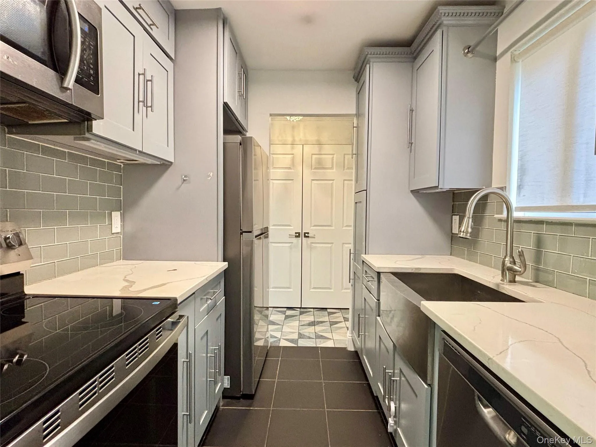 Kitchen with stainless steel appliances Kitchen with stainless steel appliances