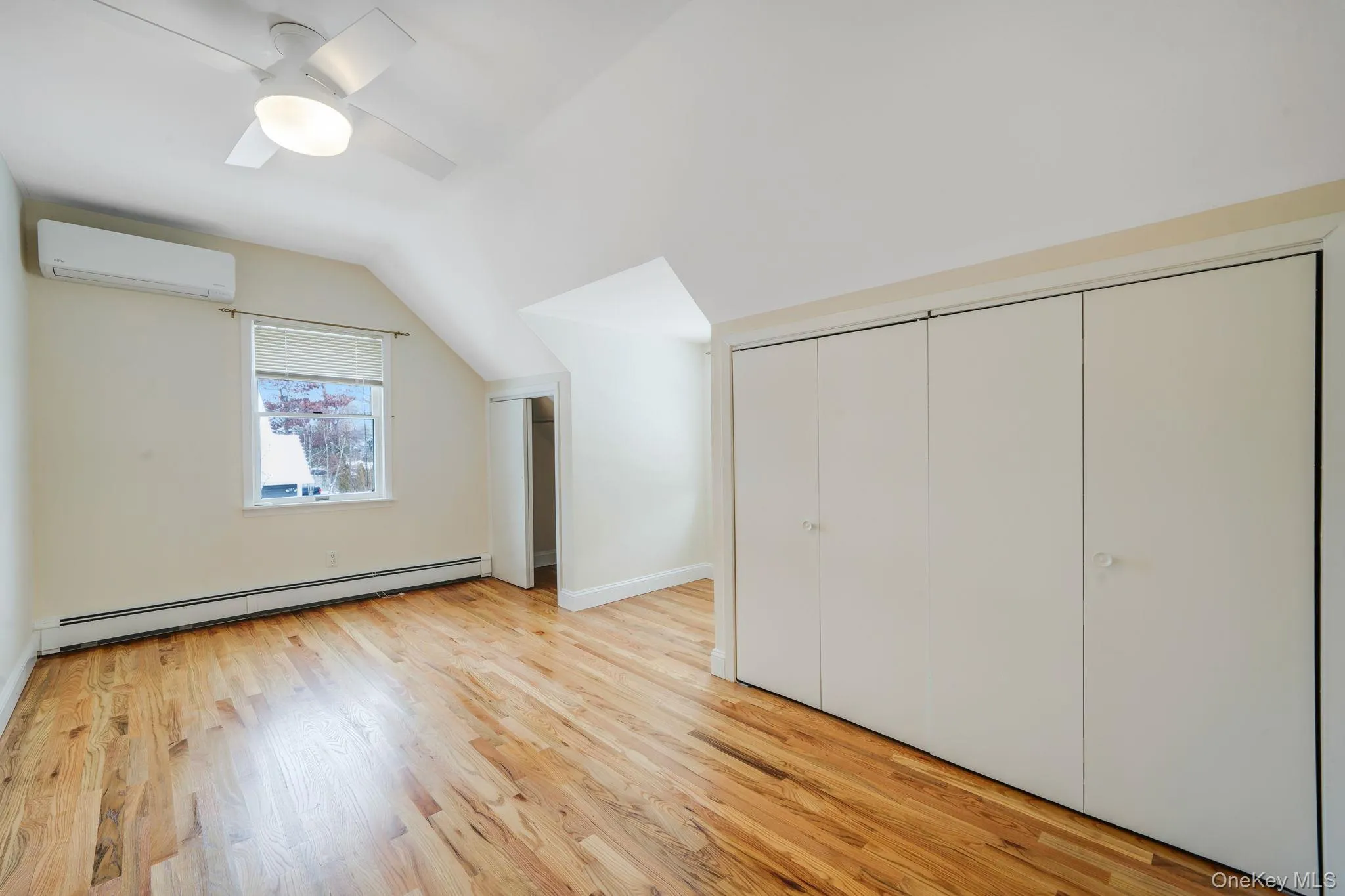 Bedroom 3 - 2nd Largest Upstairs Room with huge amount of storage, ceiling fan, and Ductless ACs. Bedroom 3 - 2nd Largest Upstairs Room with huge amount of storage, ceiling fan, and Ductless ACs.