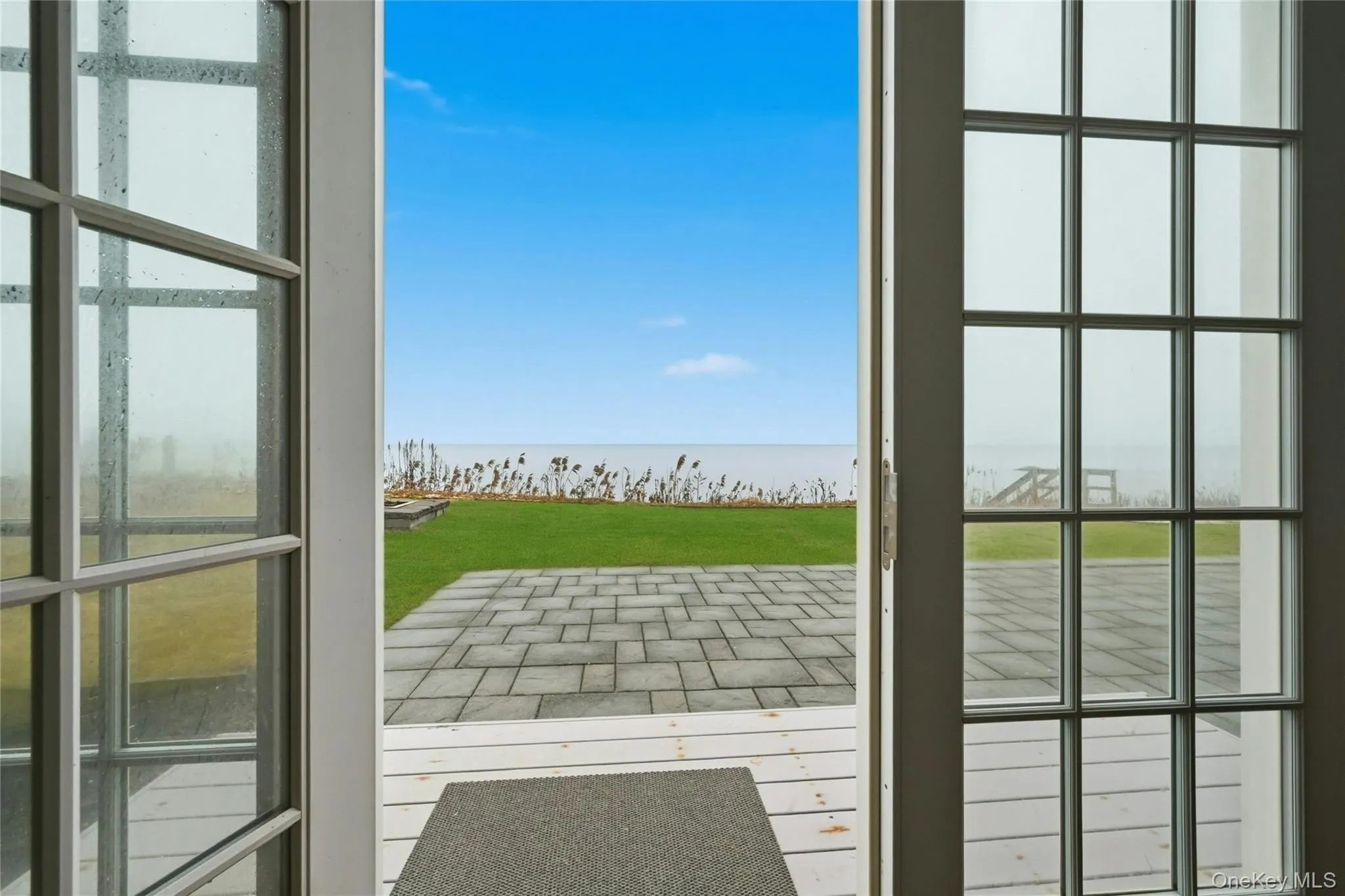 Entryway with a water view Entryway with a water view