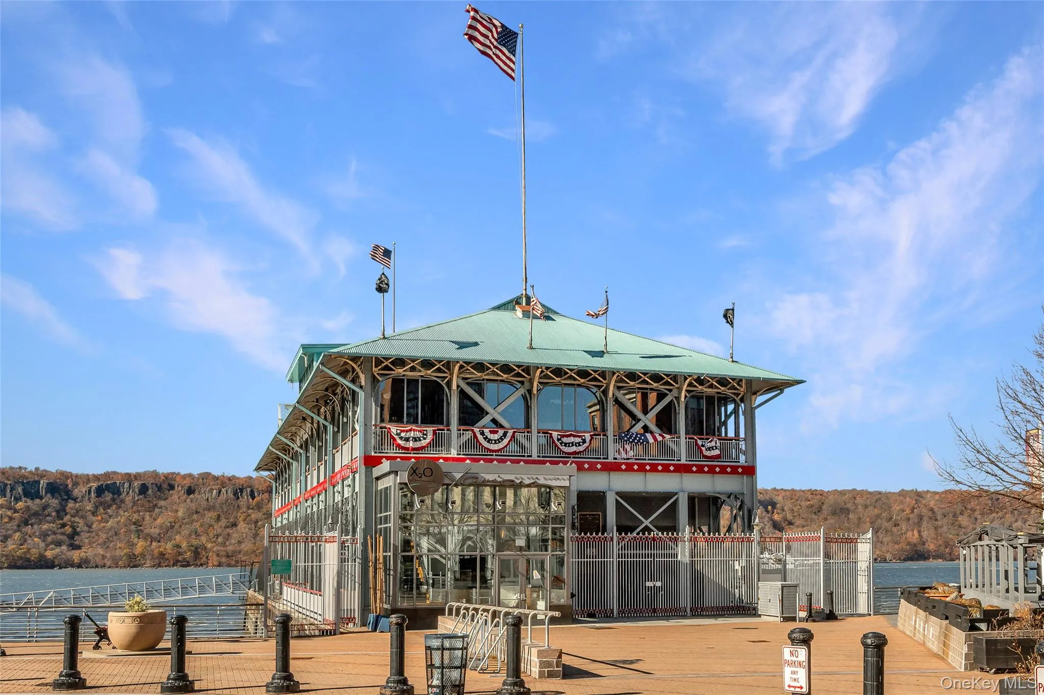 Dock area with a view of trees Dock area with a view of trees