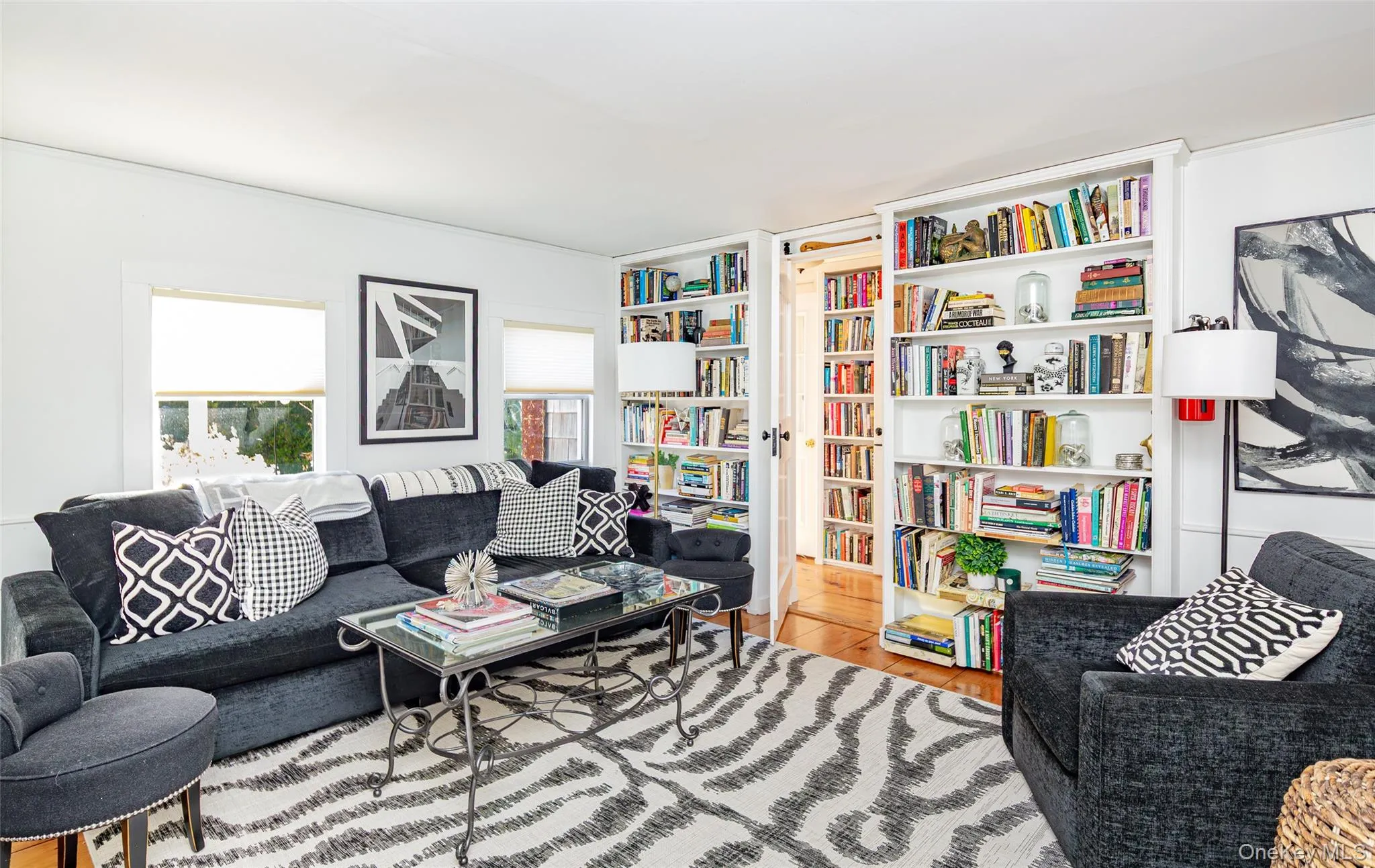 Living area featuring light wood-style floors Living area featuring light wood-style floors