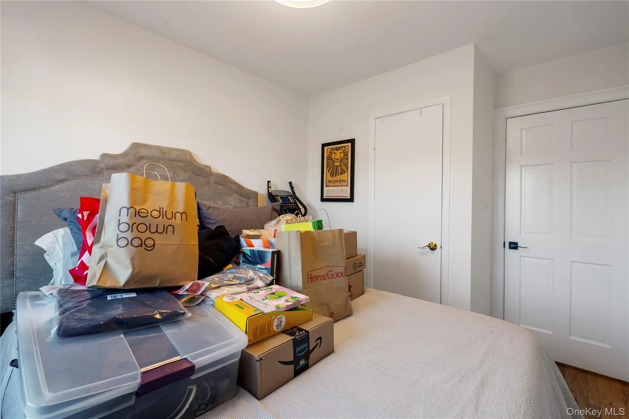 Bedroom featuring wood finished floors Bedroom featuring wood finished floors