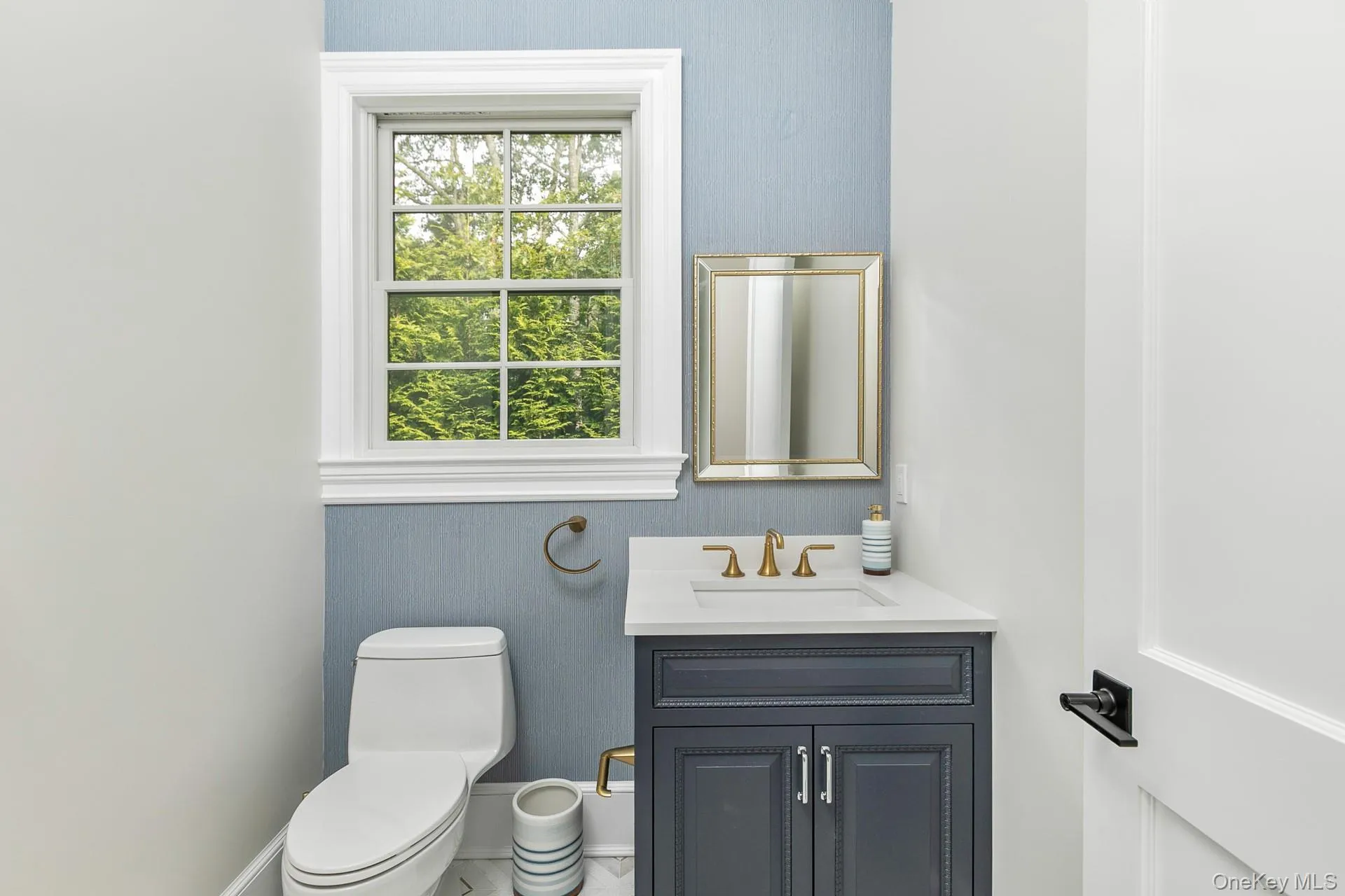 Bathroom with vanity and toilet Bathroom with vanity and toilet