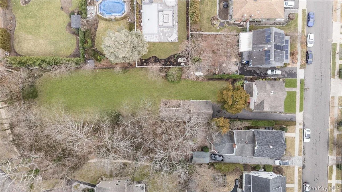 Aerial view of property's location with nearby suburban area Aerial view of property's location with nearby suburban area