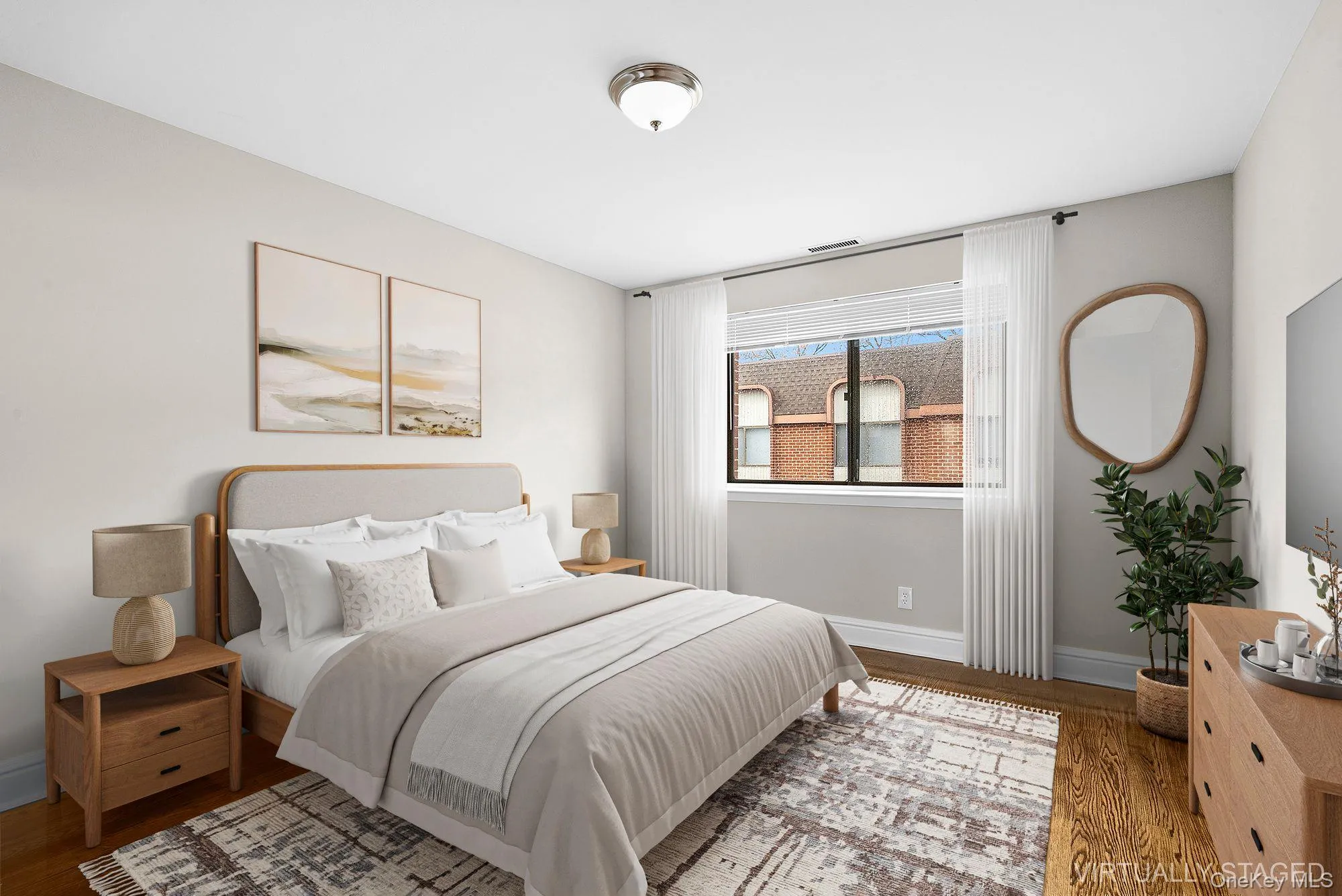 Bedroom with wood finished floors Bedroom with wood finished floors