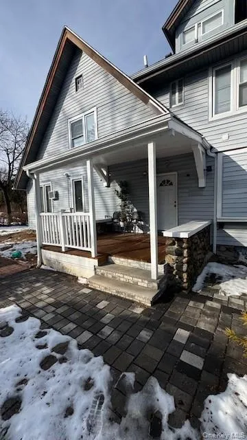 Entry area on side of house Entry area on side of house