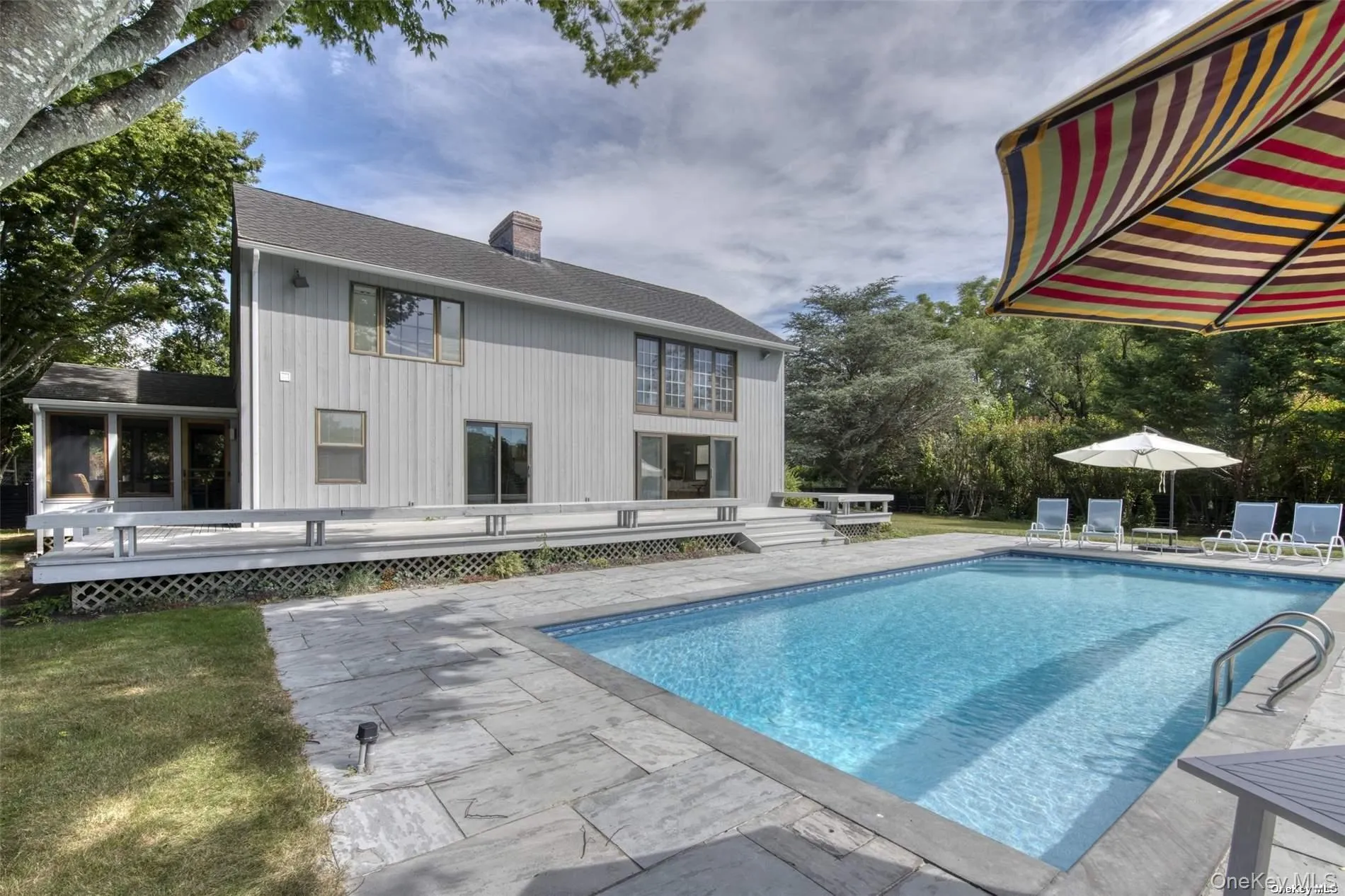 Contemporary with heated pool Contemporary with heated pool