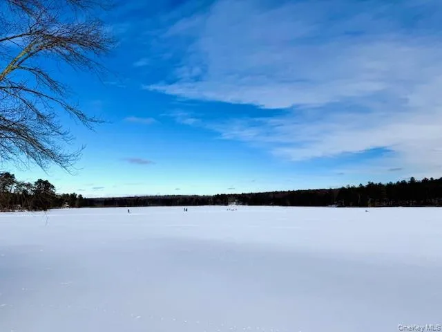 Mohican Lake in the winter for Ice fishing, cross county skiing and snowmobiling Mohican Lake in the winter for Ice fishing, cross county skiing and snowmobiling