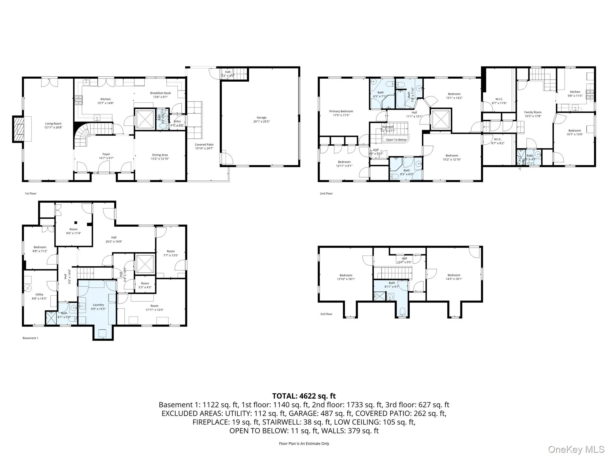 Total square footage of 4,622 sq. ft. is only an approximation. Total square footage of 4,622 sq. ft. is only an approximation.
