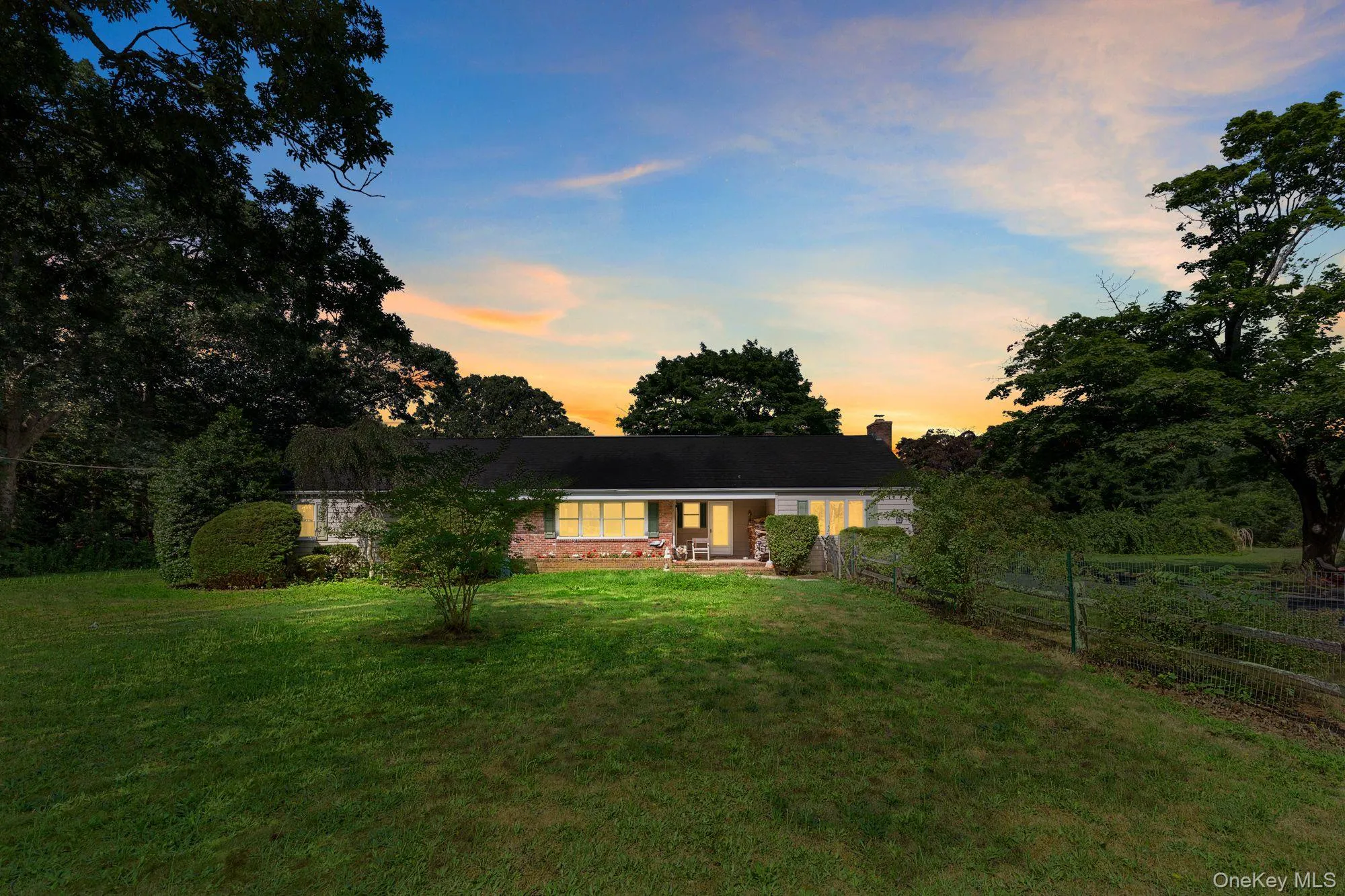 Single story home with a chimney Single story home with a chimney