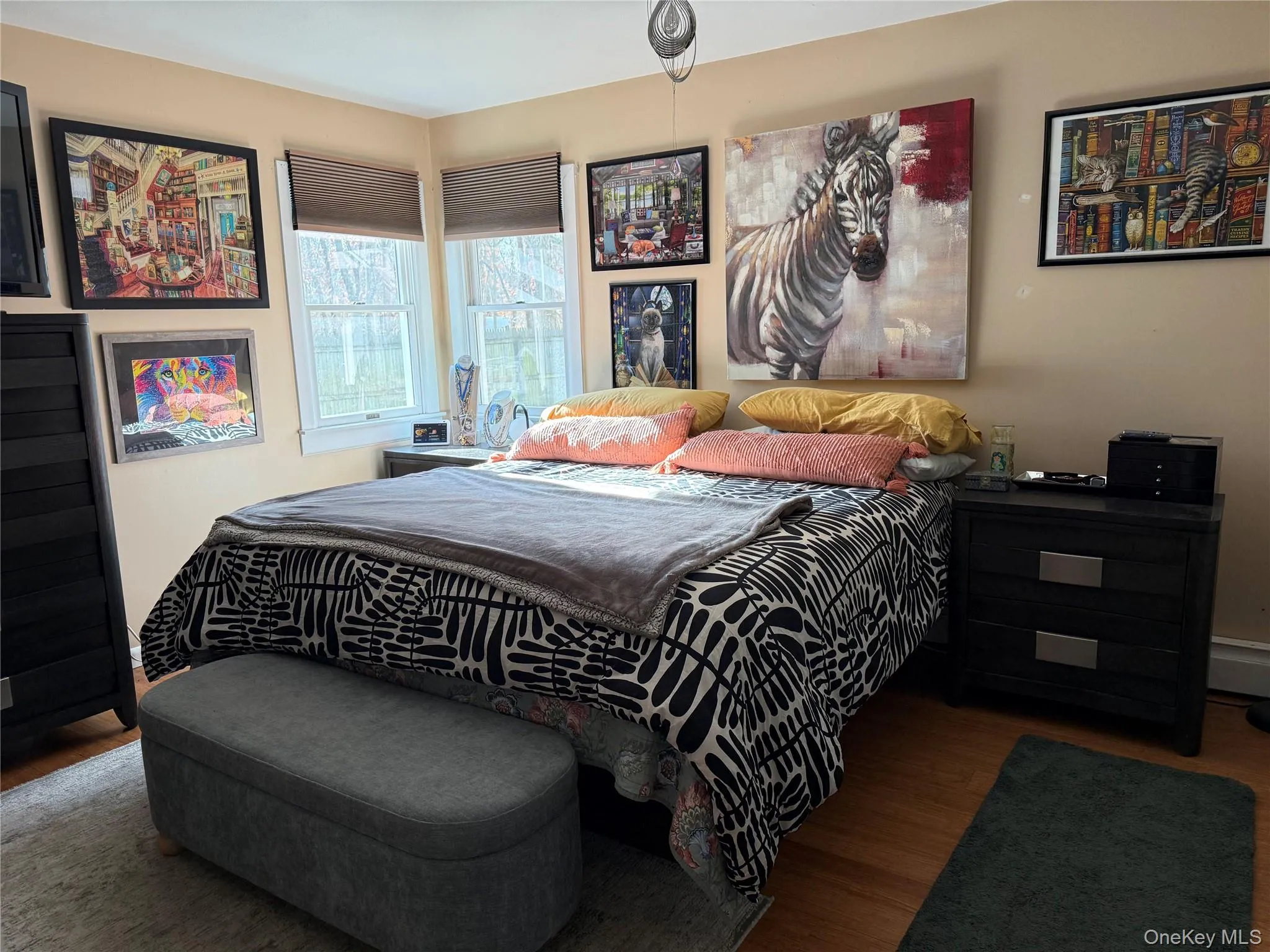Bedroom with wood finished floors Bedroom with wood finished floors