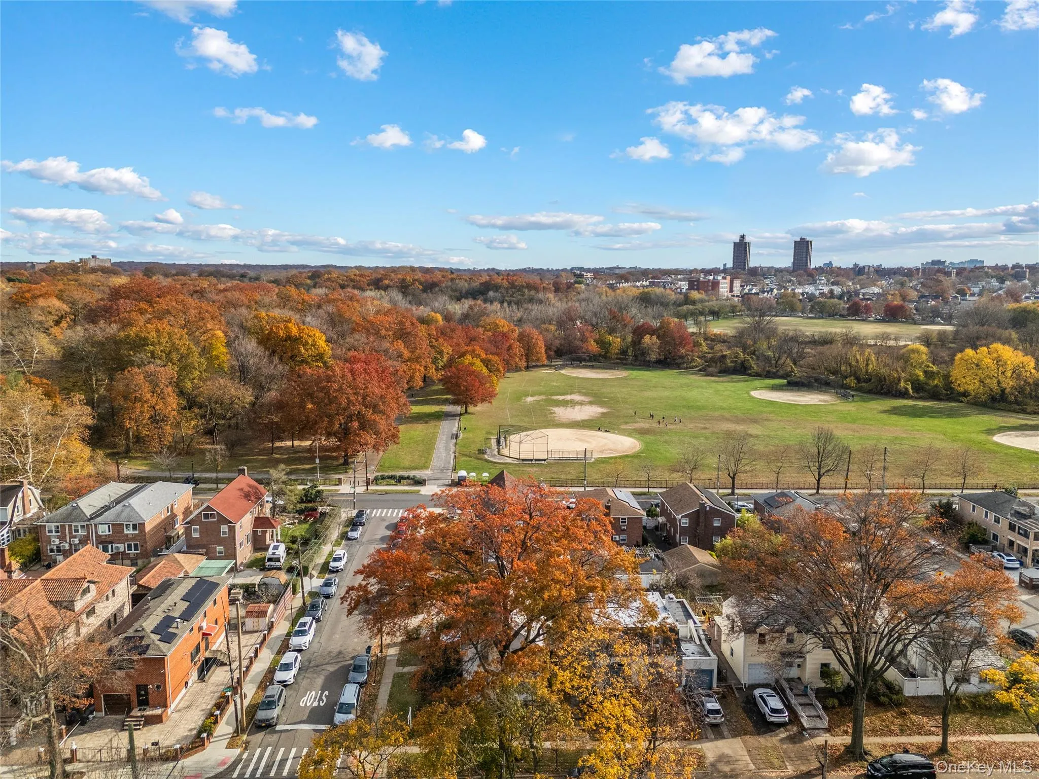 Aerial view of residential area featuring a golf club Aerial view of residential area featuring a golf club