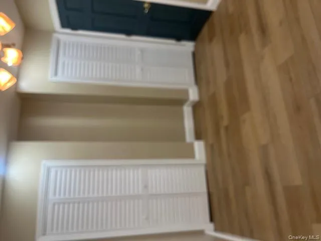 Entrance foyer with wood finished floors and baseboards Entrance foyer with wood finished floors and baseboards