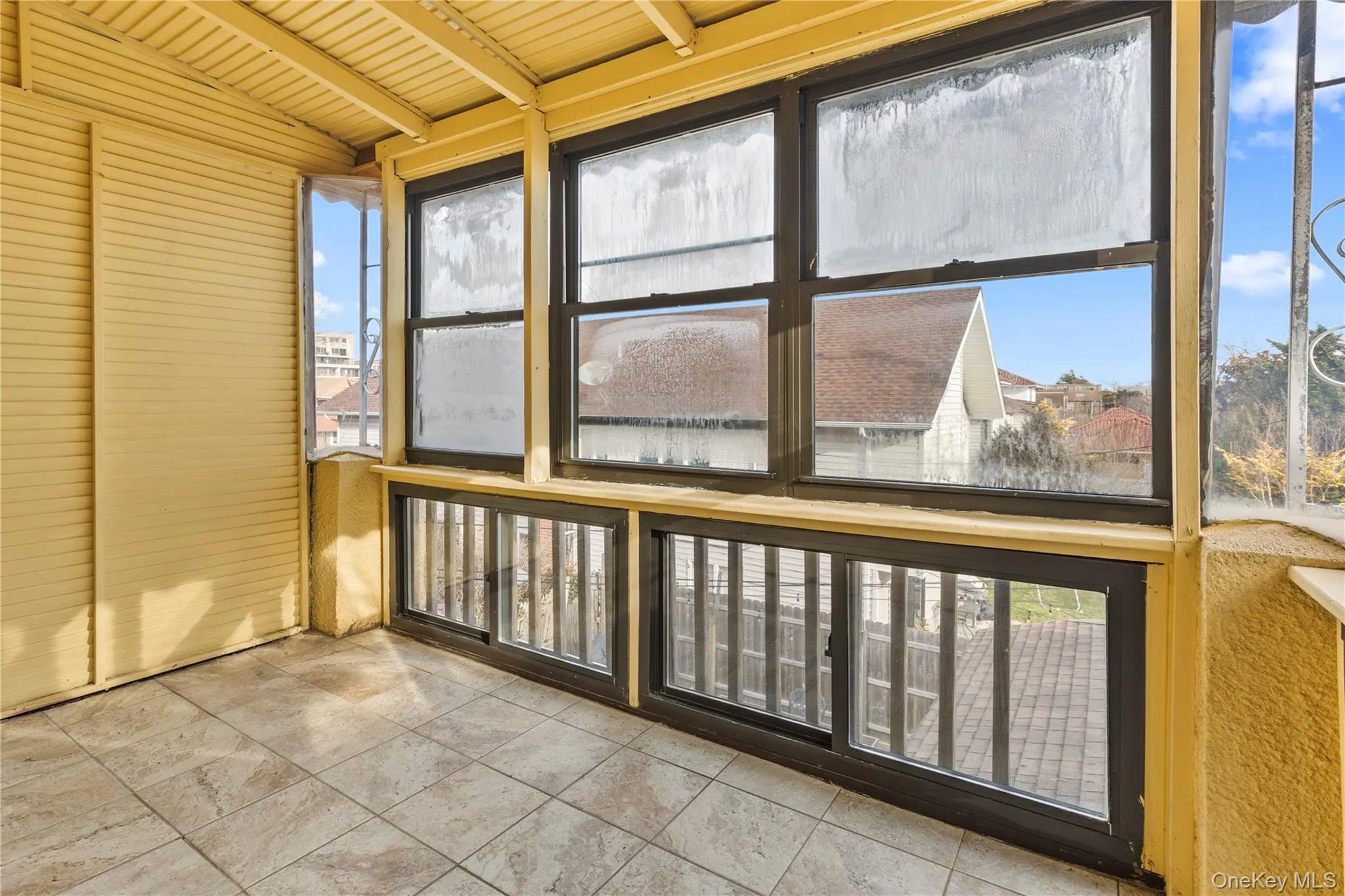 View of unfurnished sunroom View of unfurnished sunroom