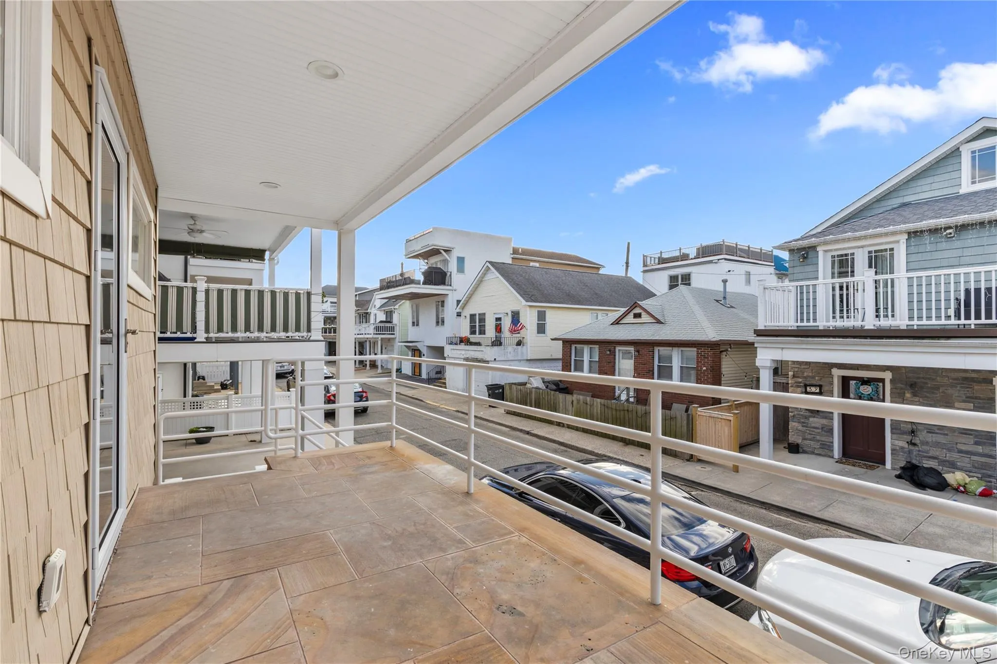 Balcony featuring a residential view Balcony featuring a residential view