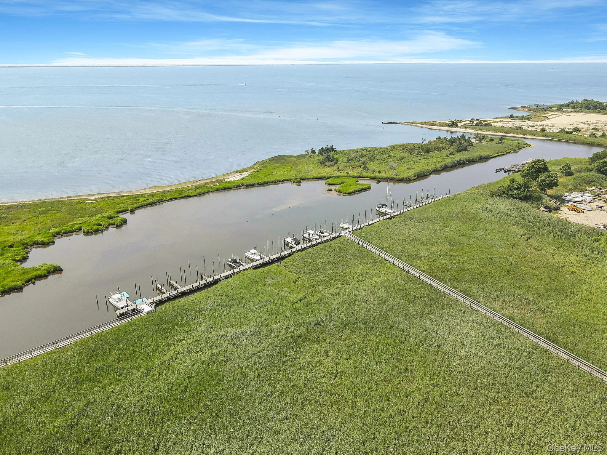 Aerial view of a large body of water Aerial view of a large body of water