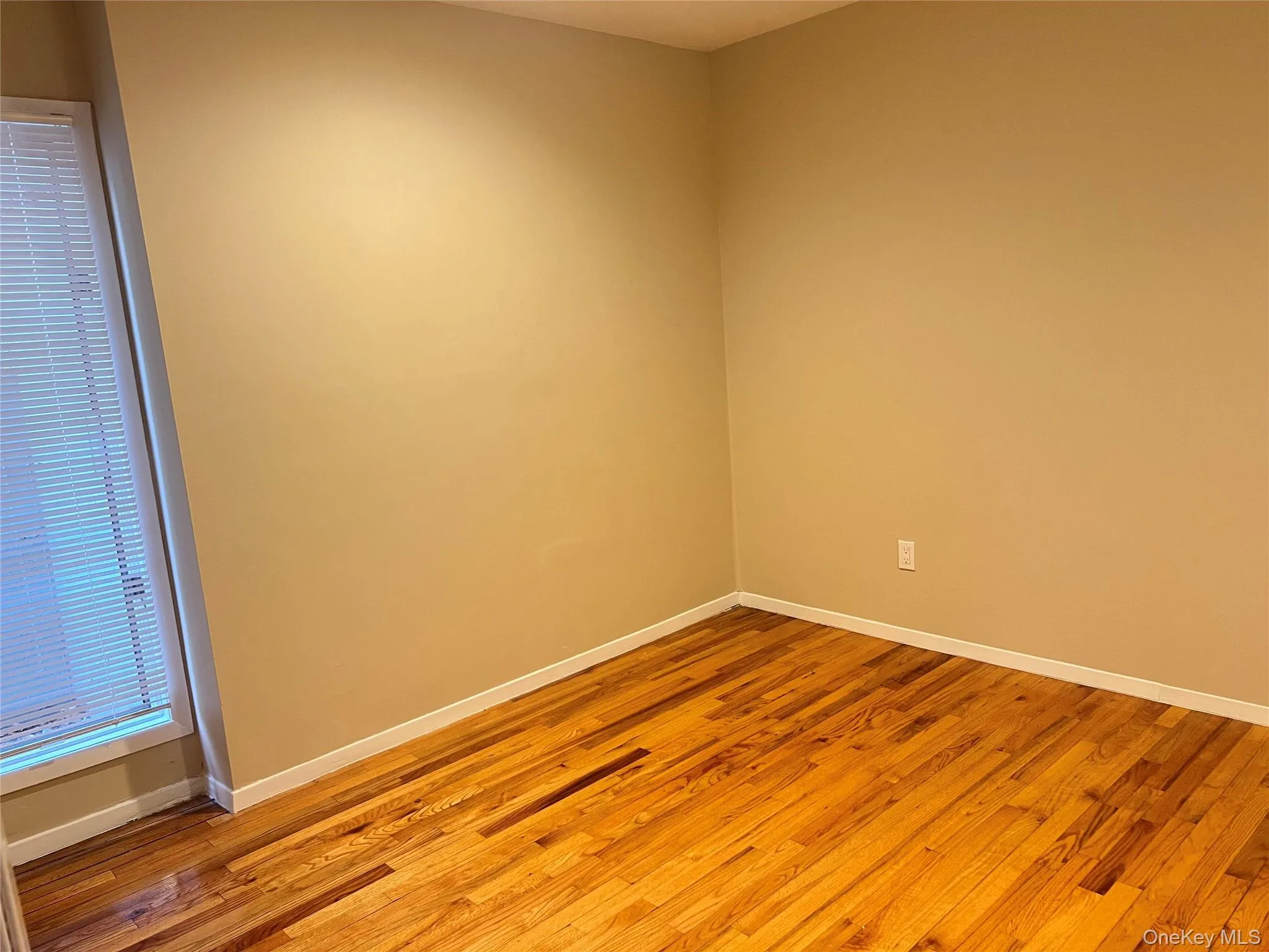 Empty room featuring baseboards and light wood finished floors Empty room featuring baseboards and light wood finished floors