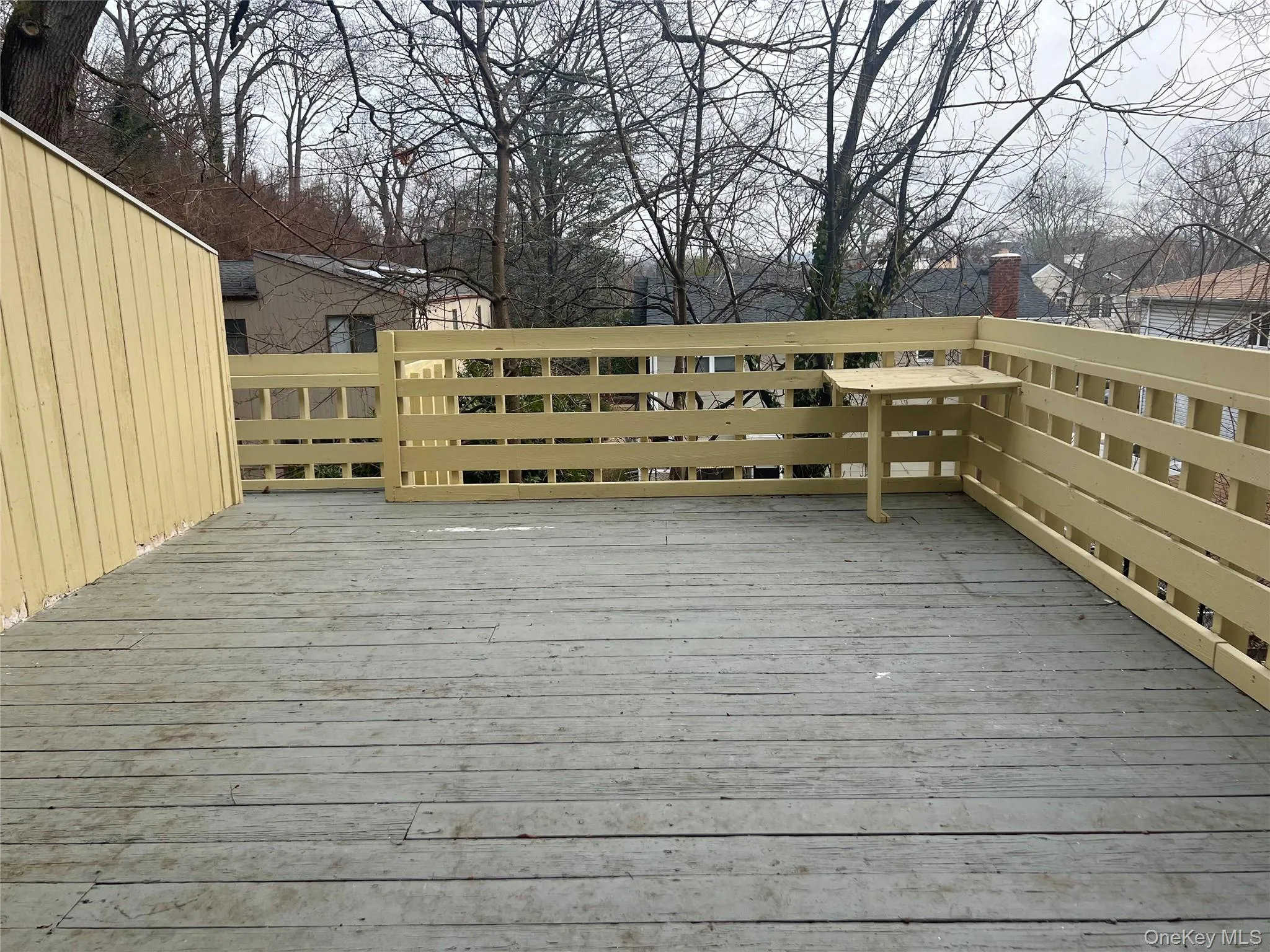 View of wooden terrace View of wooden terrace
