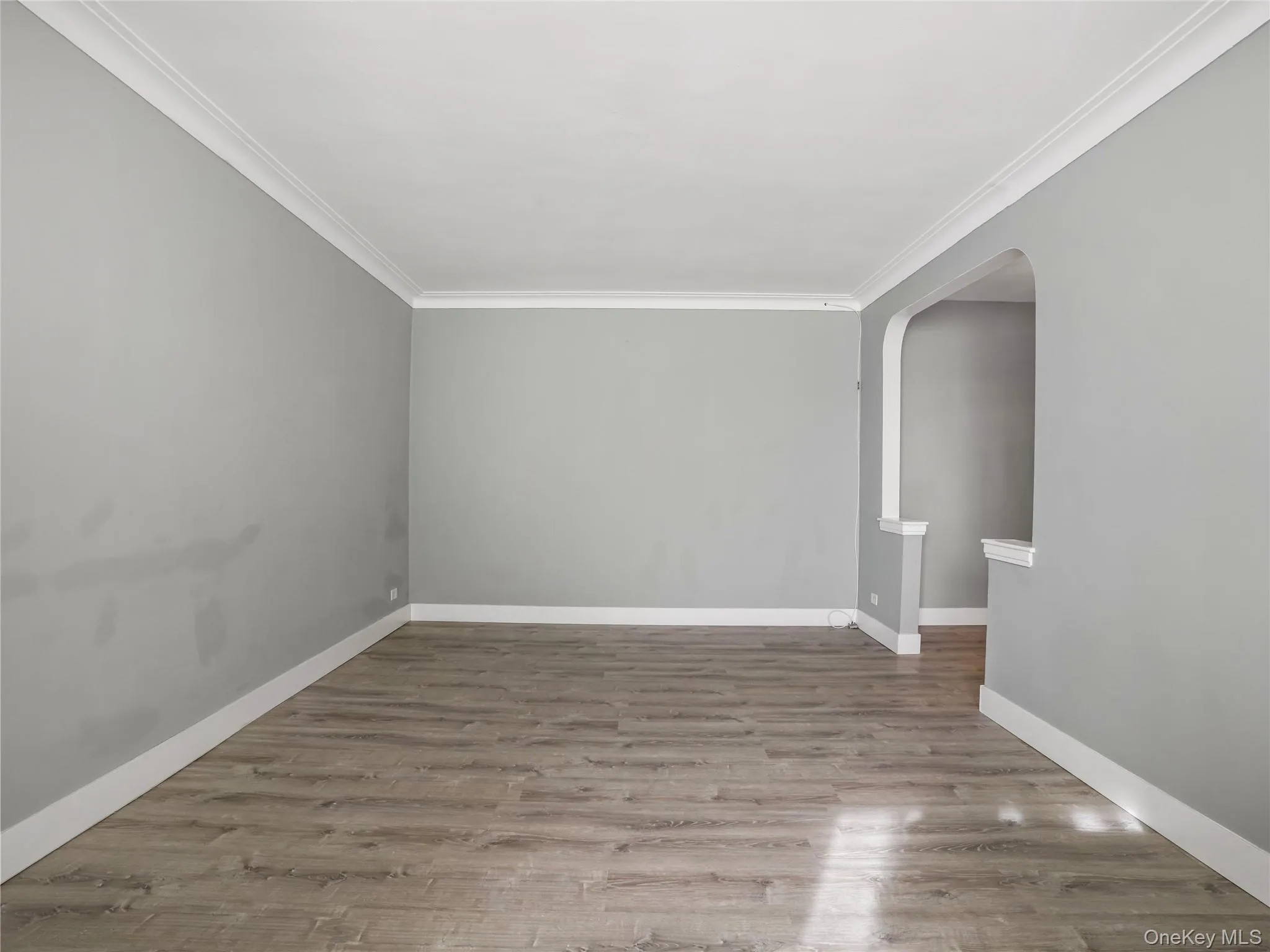 View of living room from the dining area View of living room from the dining area