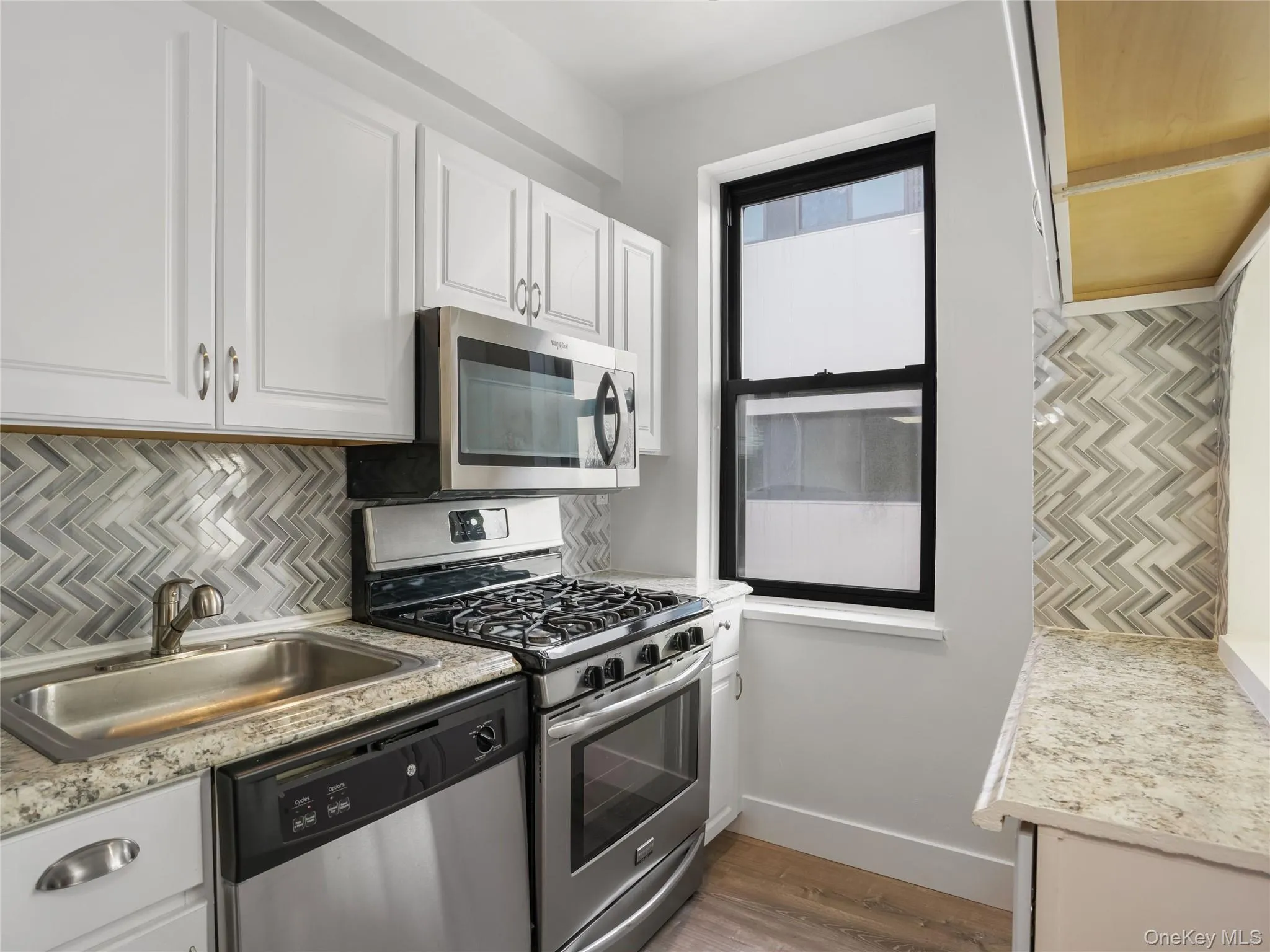 There is good counter space in the kitchen There is good counter space in the kitchen