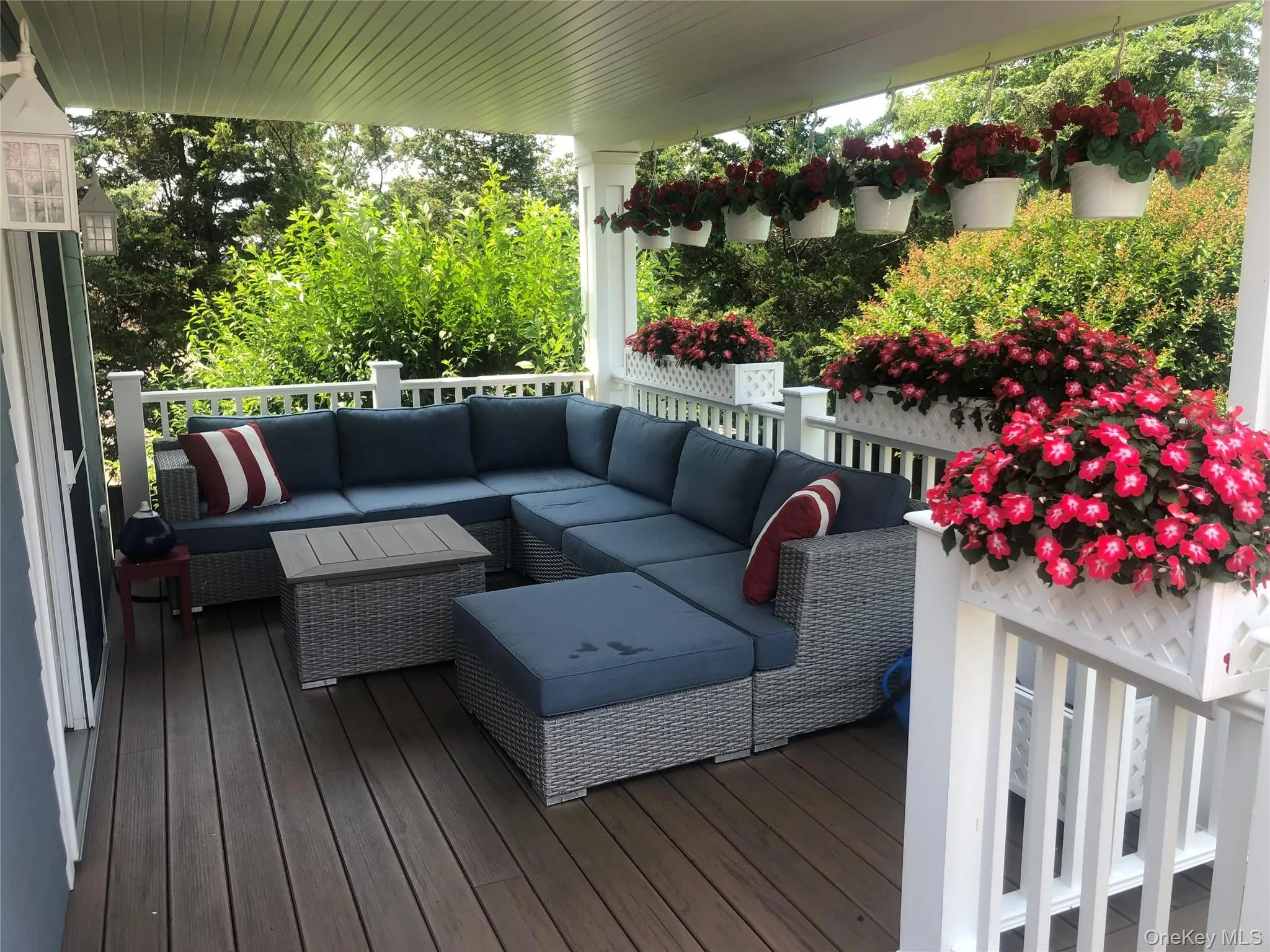 Deck featuring an outdoor living space Deck featuring an outdoor living space
