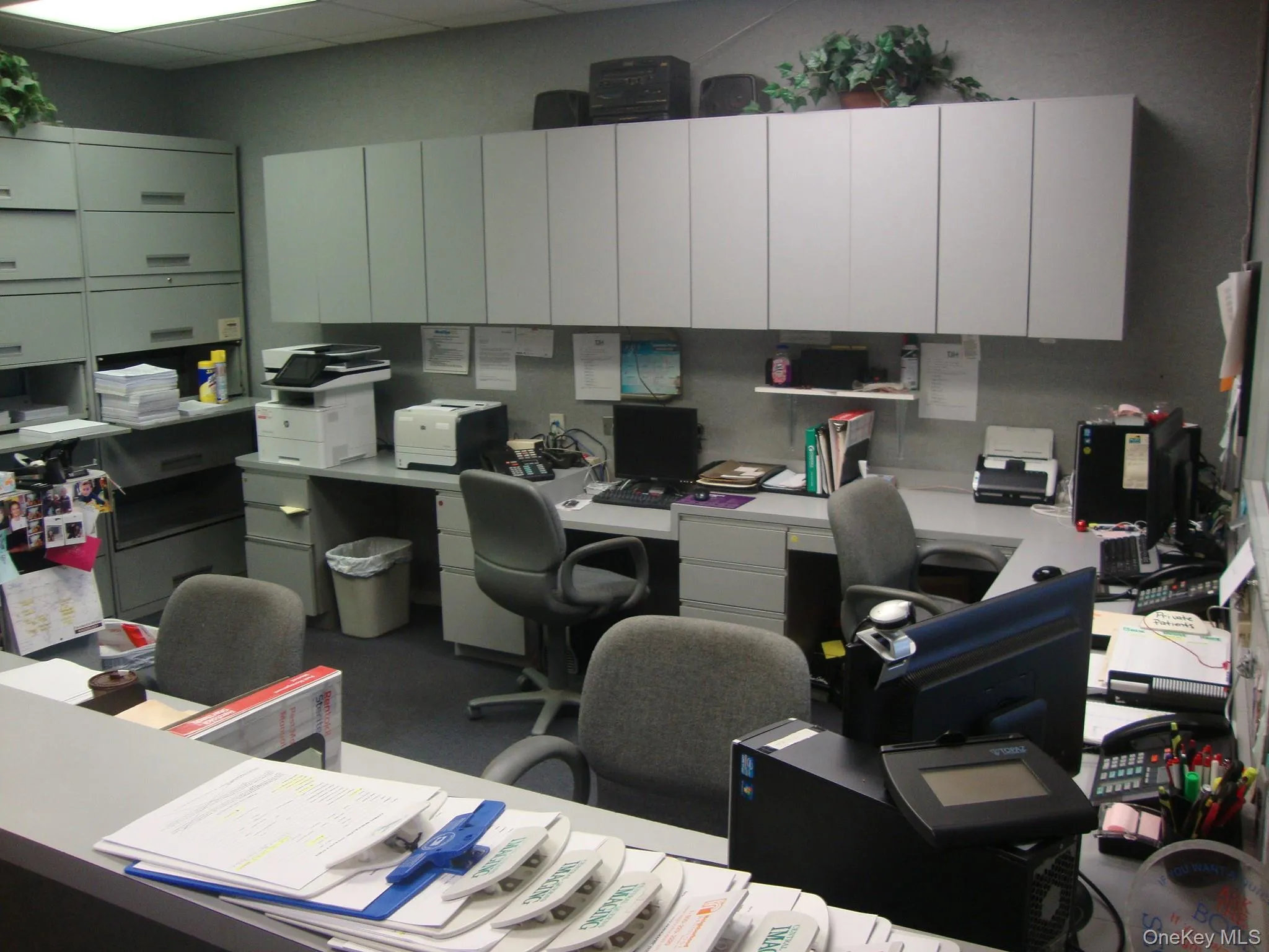 Reception office area with built in desk Reception office area with built in desk