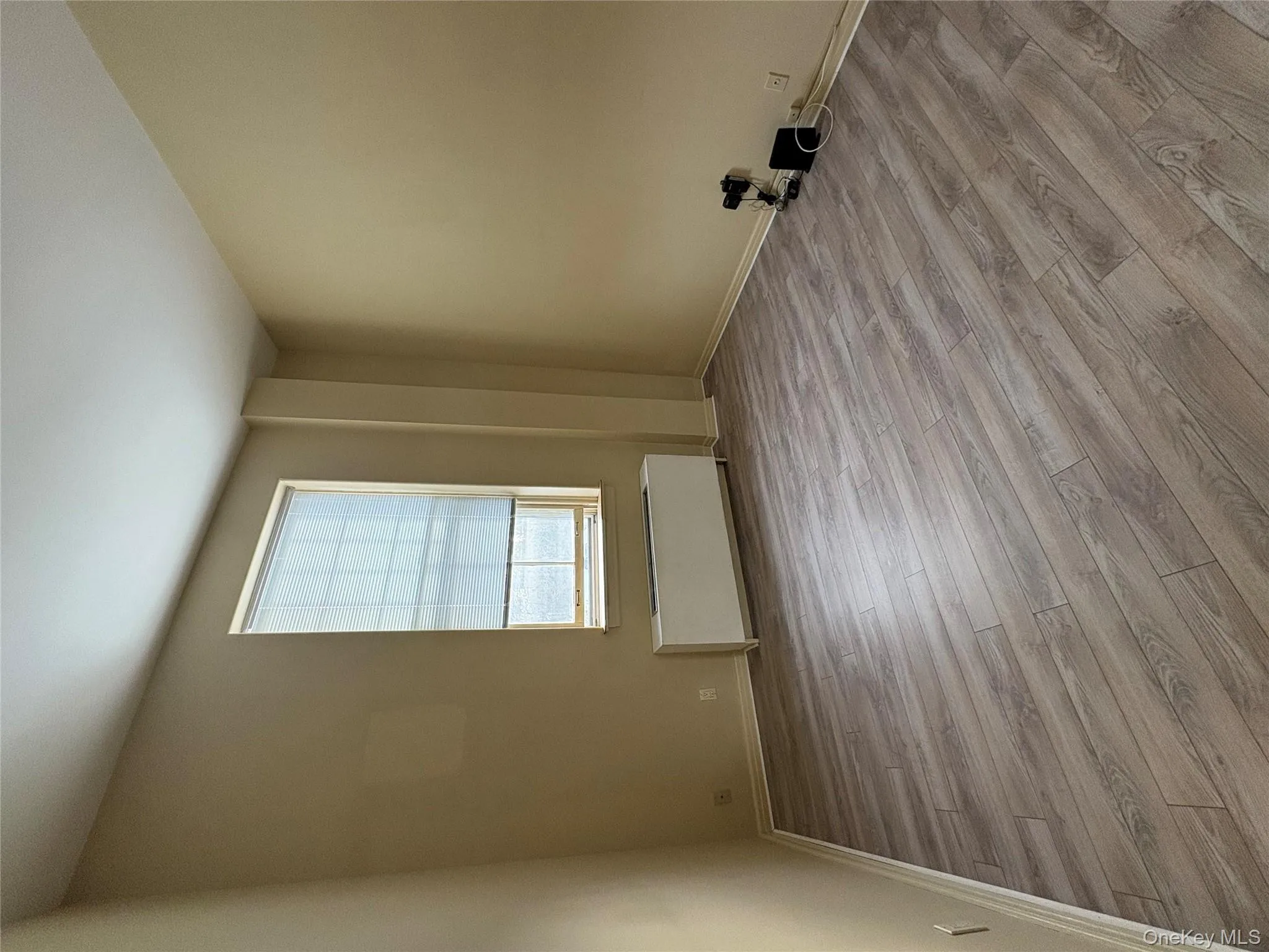 Spare room with light wood-style flooring and radiator heating unit Spare room with light wood-style flooring and radiator heating unit