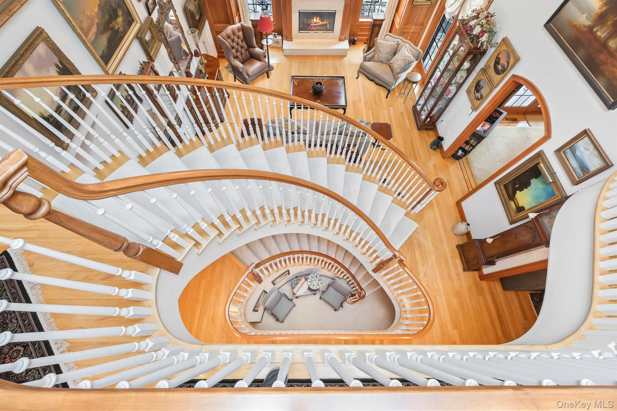 Incredible architectural details looking down all three levels Incredible architectural details looking down all three levels