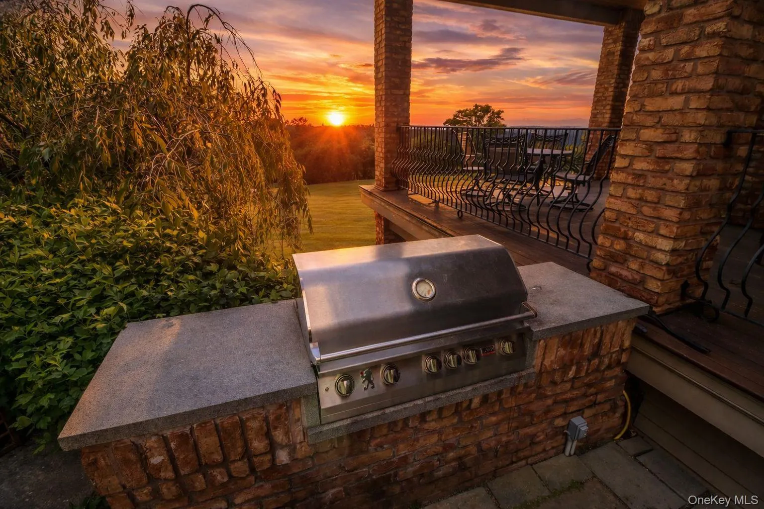 Outdoor Kitchen with view Outdoor Kitchen with view