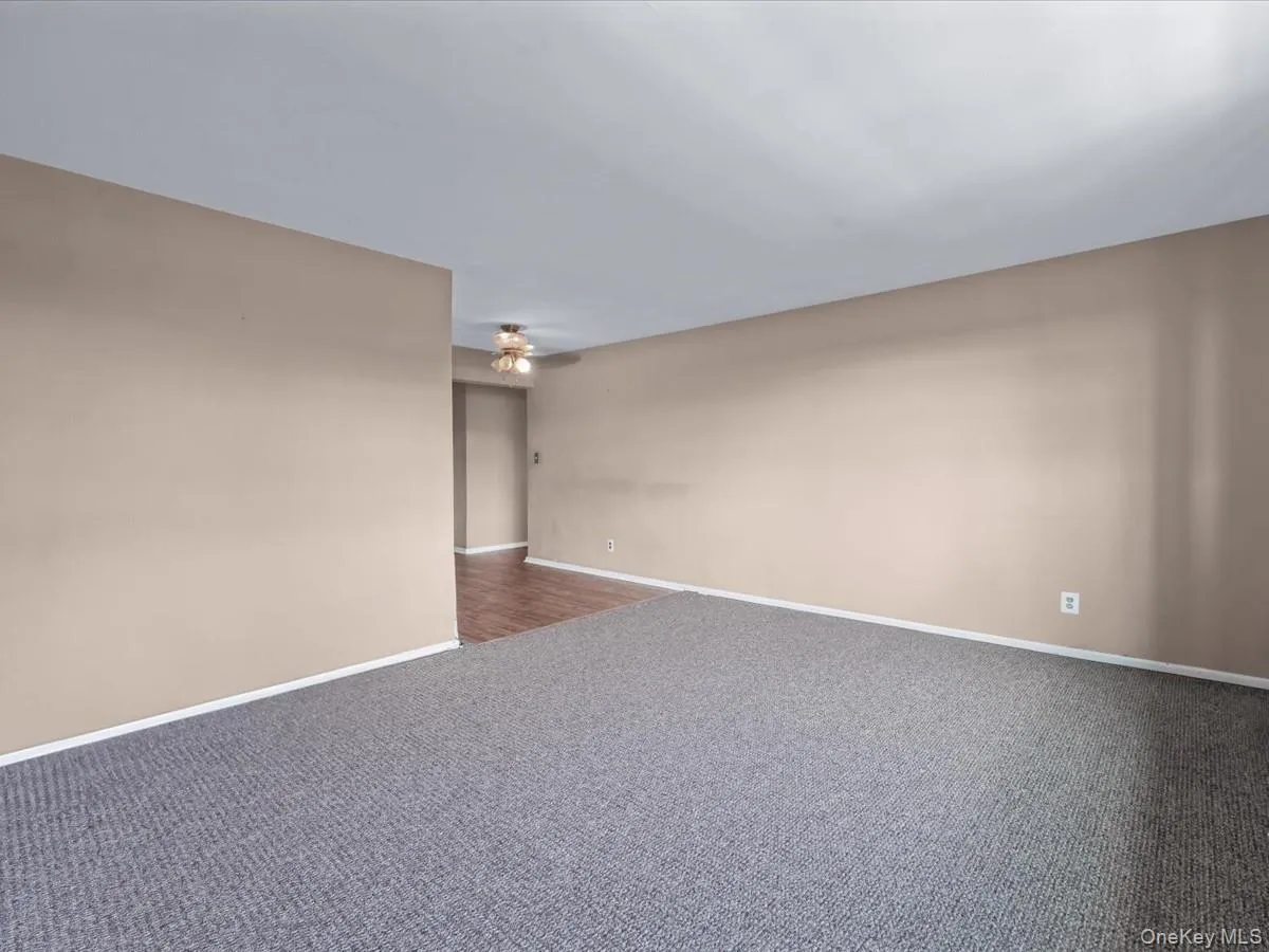 Unfurnished room with carpet flooring and a ceiling fan Unfurnished room with carpet flooring and a ceiling fan
