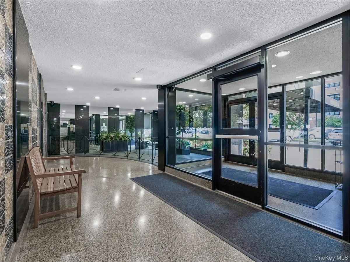 Lobby with a textured ceiling Lobby with a textured ceiling