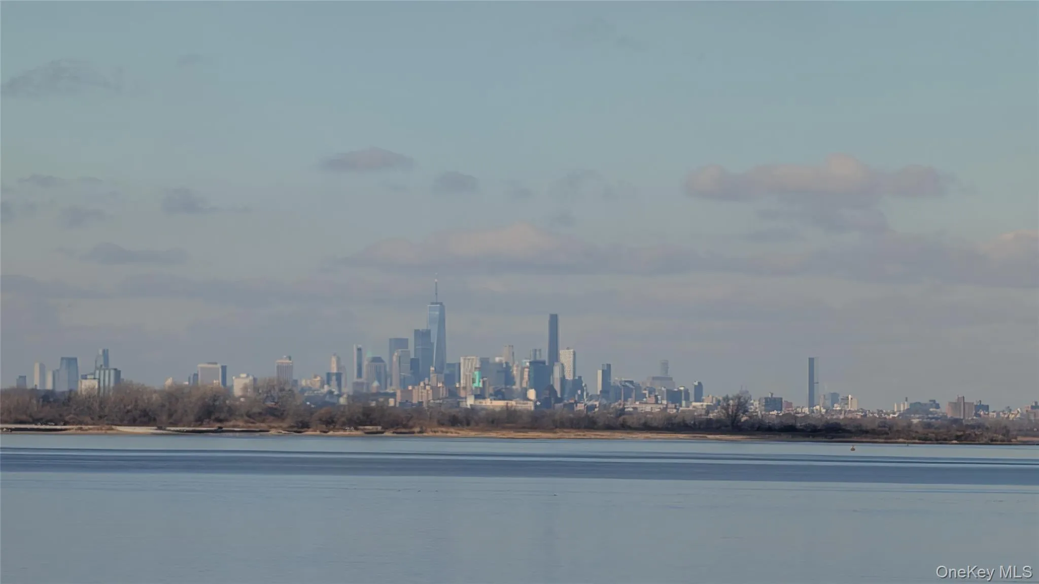 Water view with skyline Water view with skyline