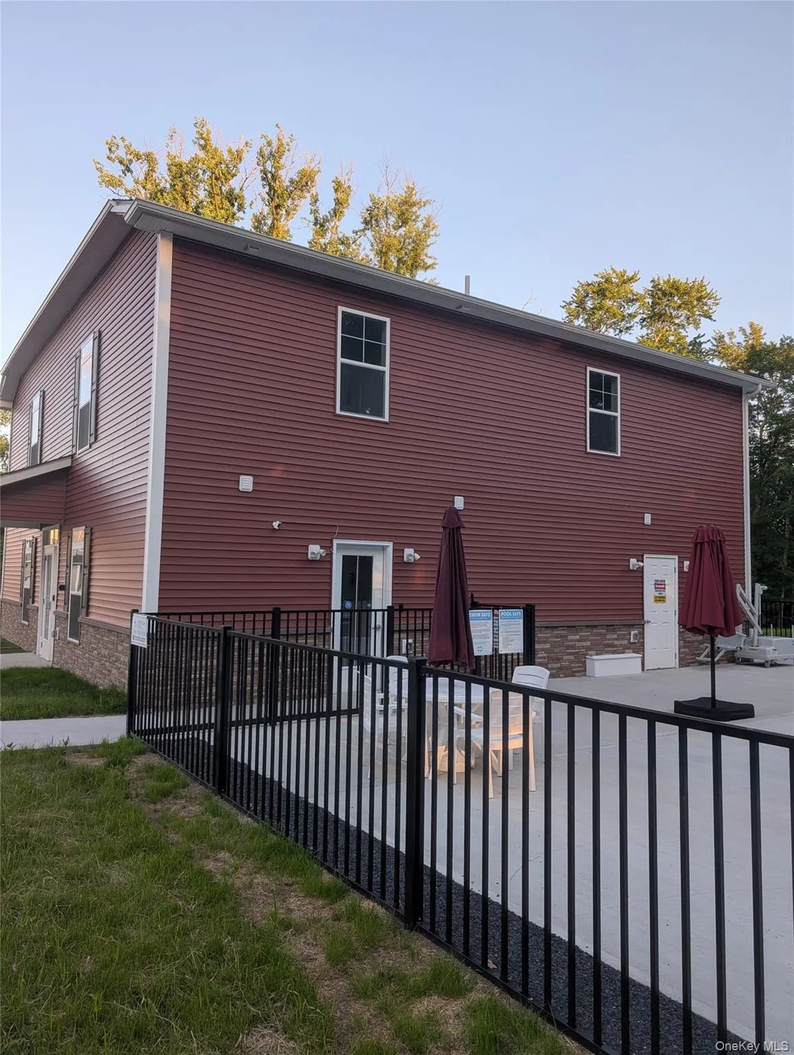 Rear view of Brand new clubhouse Rear view of Brand new clubhouse