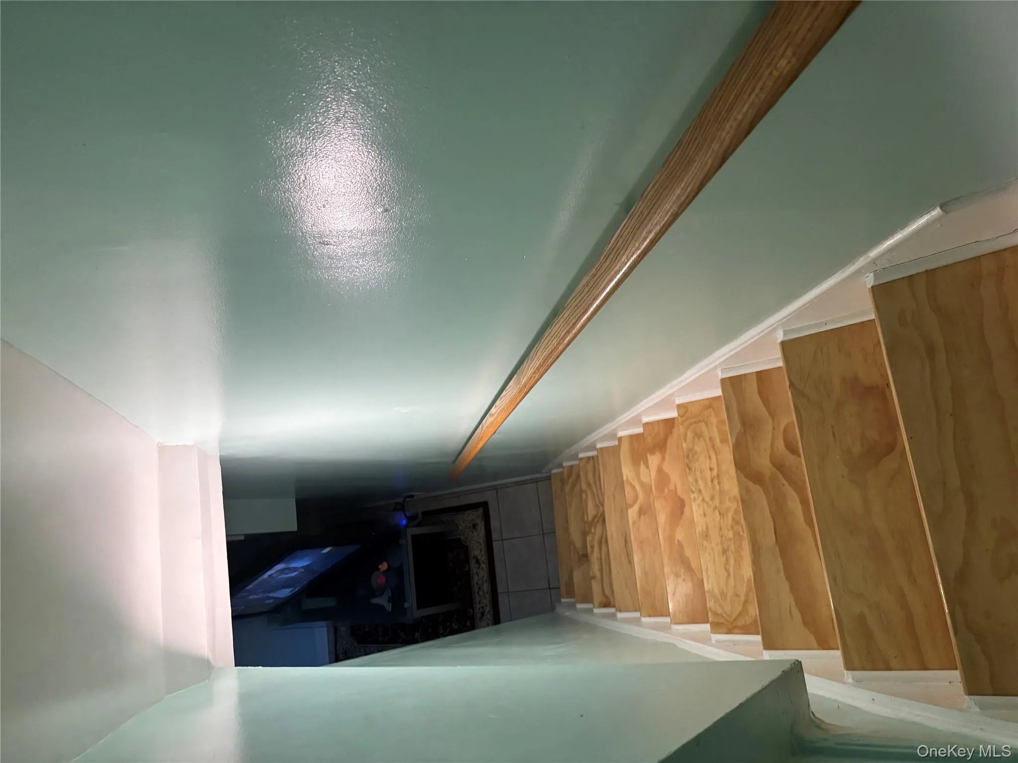 Stairs featuring a fireplace Stairs featuring a fireplace