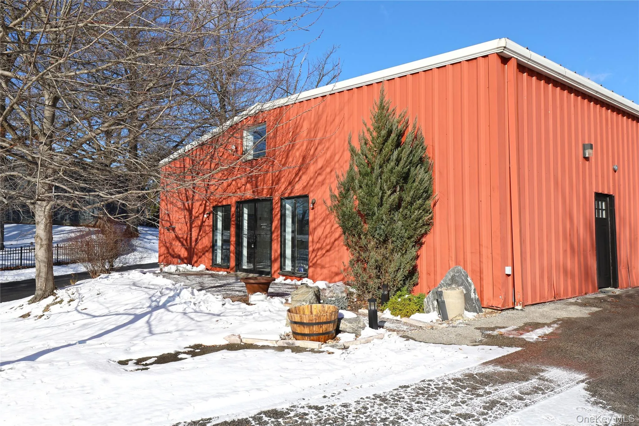 View of snow covered structure View of snow covered structure