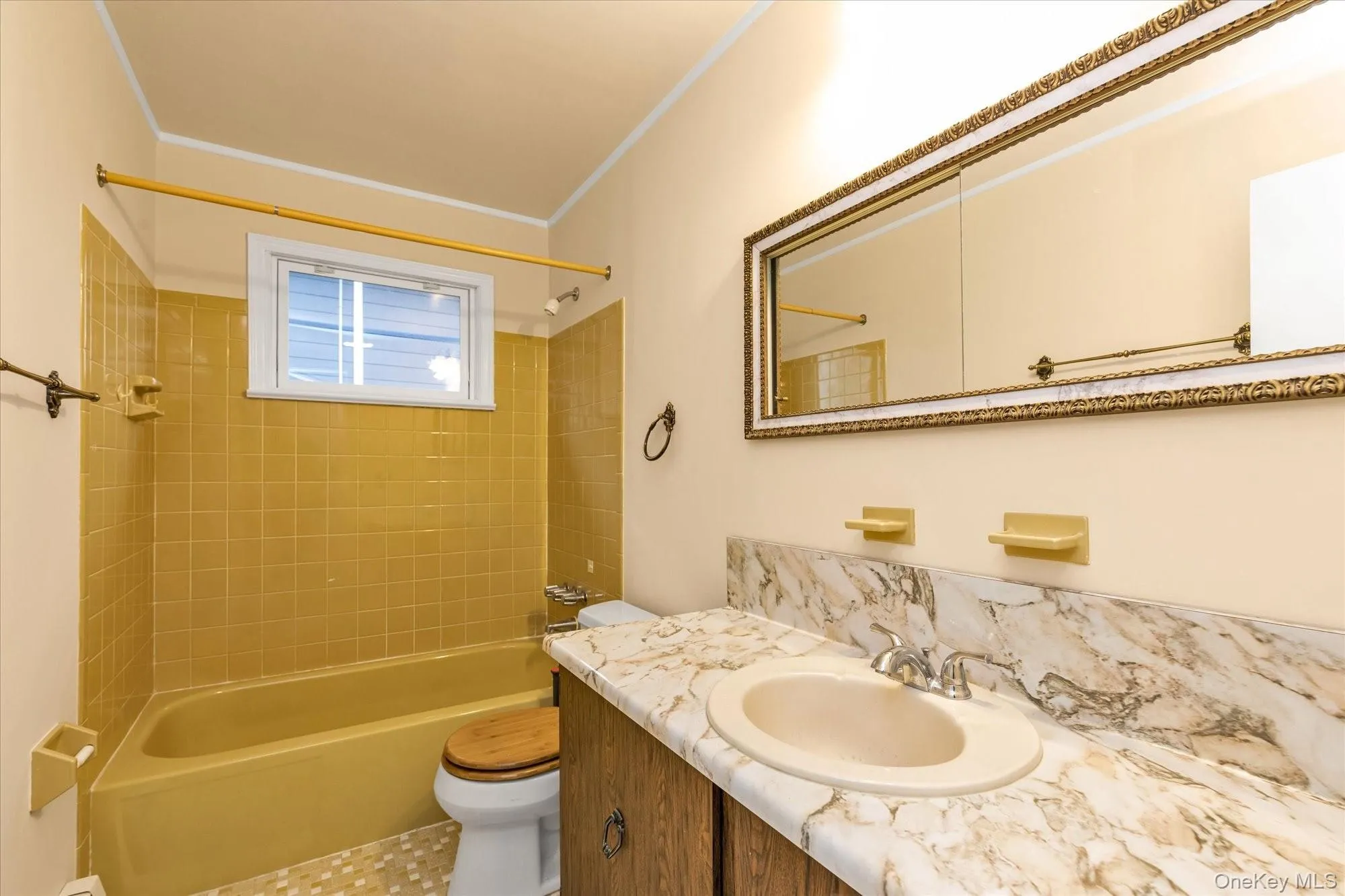 Full bath with vanity and tub / shower combination Full bath with vanity and tub / shower combination