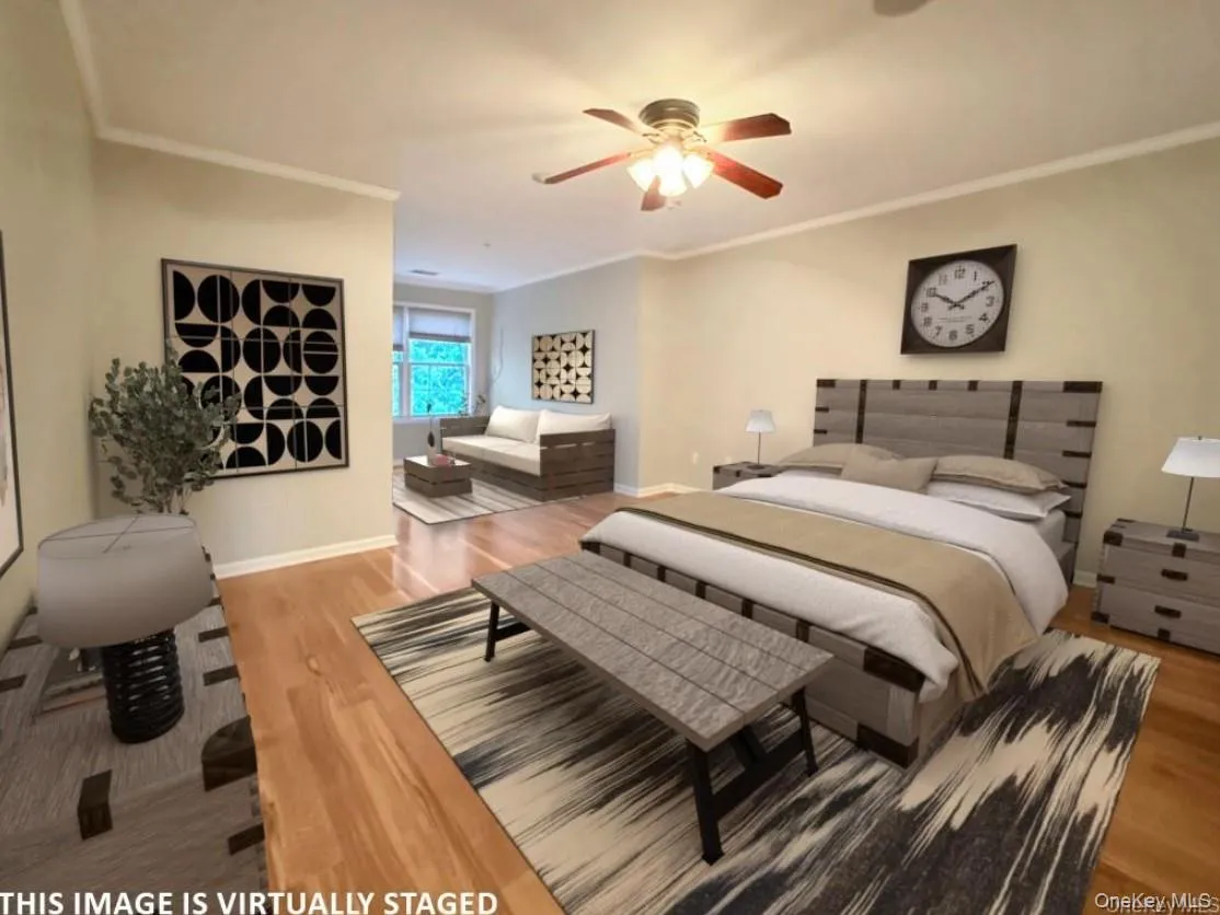 Virtually staged image of primary bedroom Virtually staged image of primary bedroom