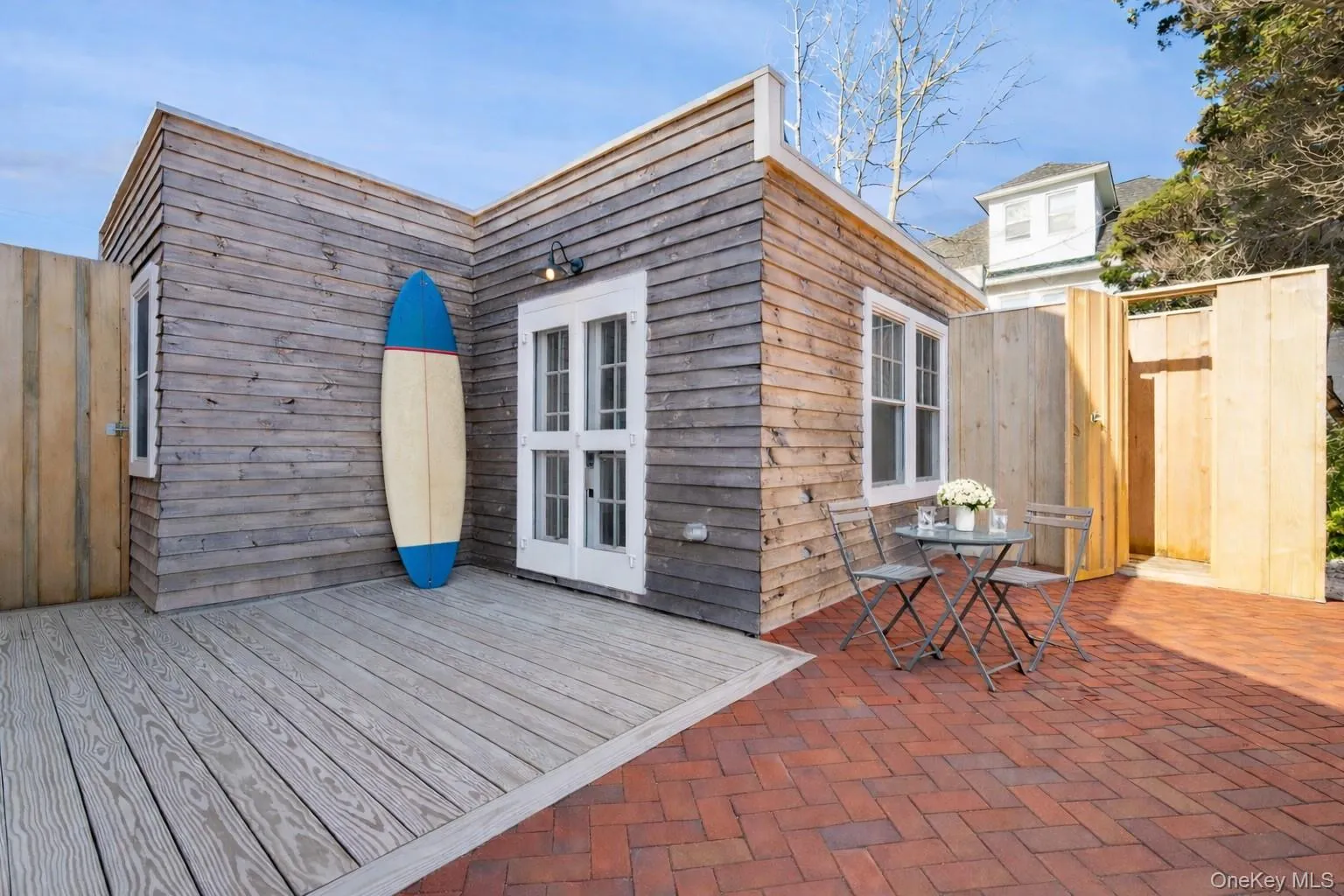 View of wooden terrace View of wooden terrace