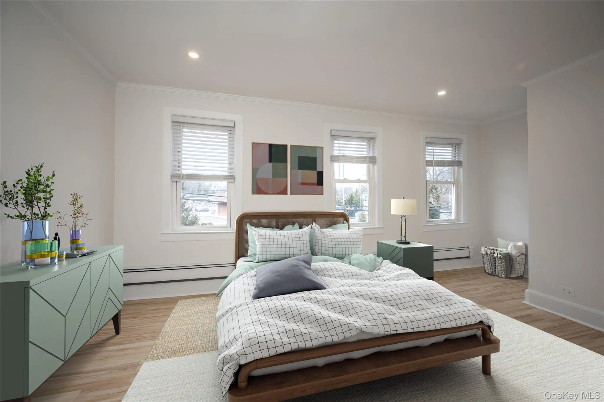 Second Bedroom with access to Walk-Up Attic. Virtually Staged Second Bedroom with access to Walk-Up Attic. Virtually Staged