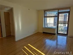 Empty room with dark wood-type flooring Empty room with dark wood-type flooring