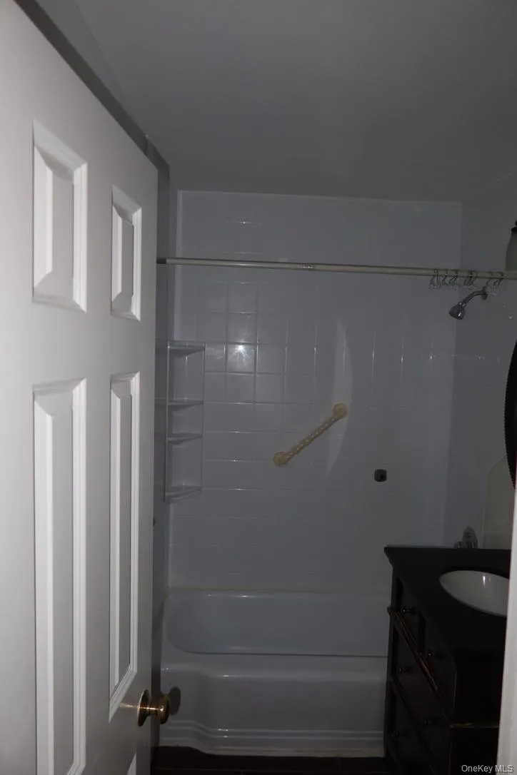 Full bath with vanity and shower combination Full bath with vanity and shower combination