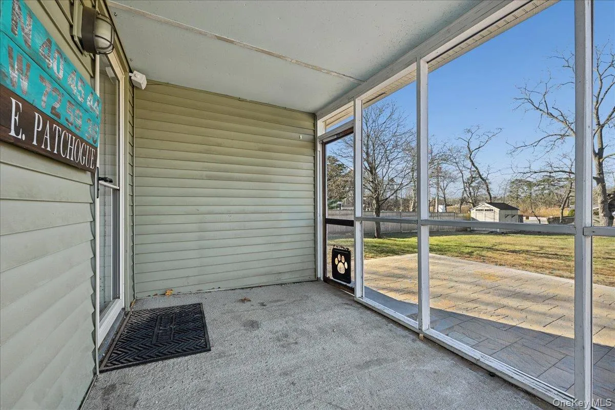 View of unfurnished sunroom View of unfurnished sunroom