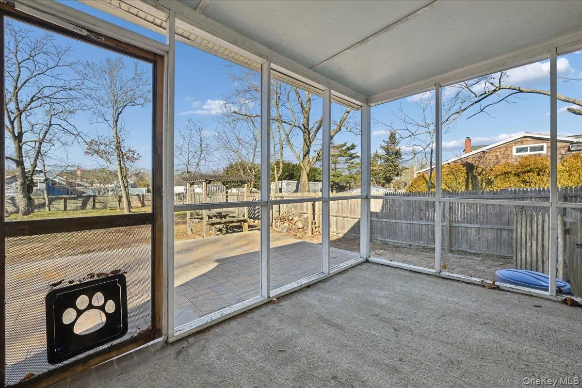 View of unfurnished sunroom View of unfurnished sunroom