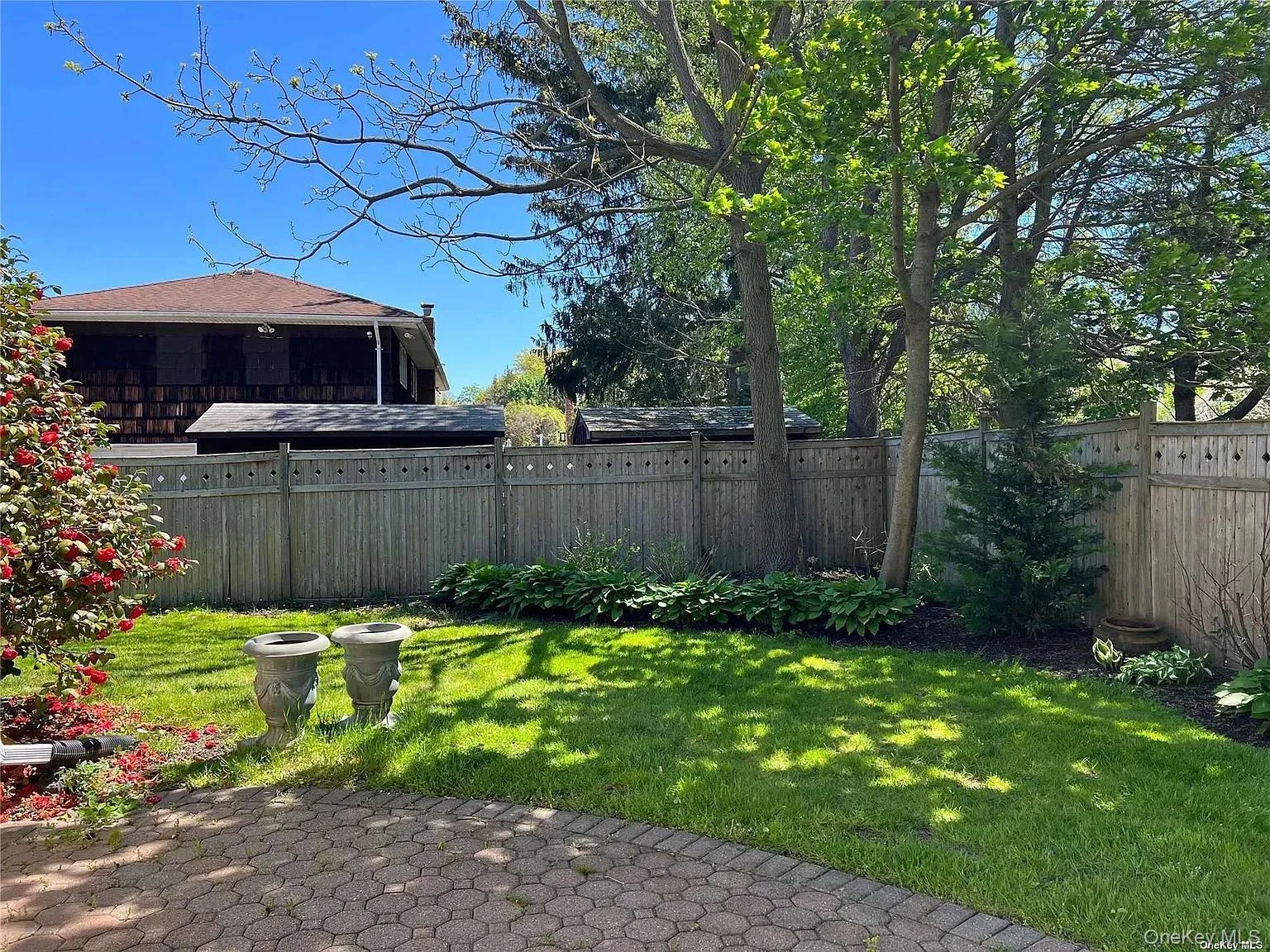 View of fenced backyard View of fenced backyard